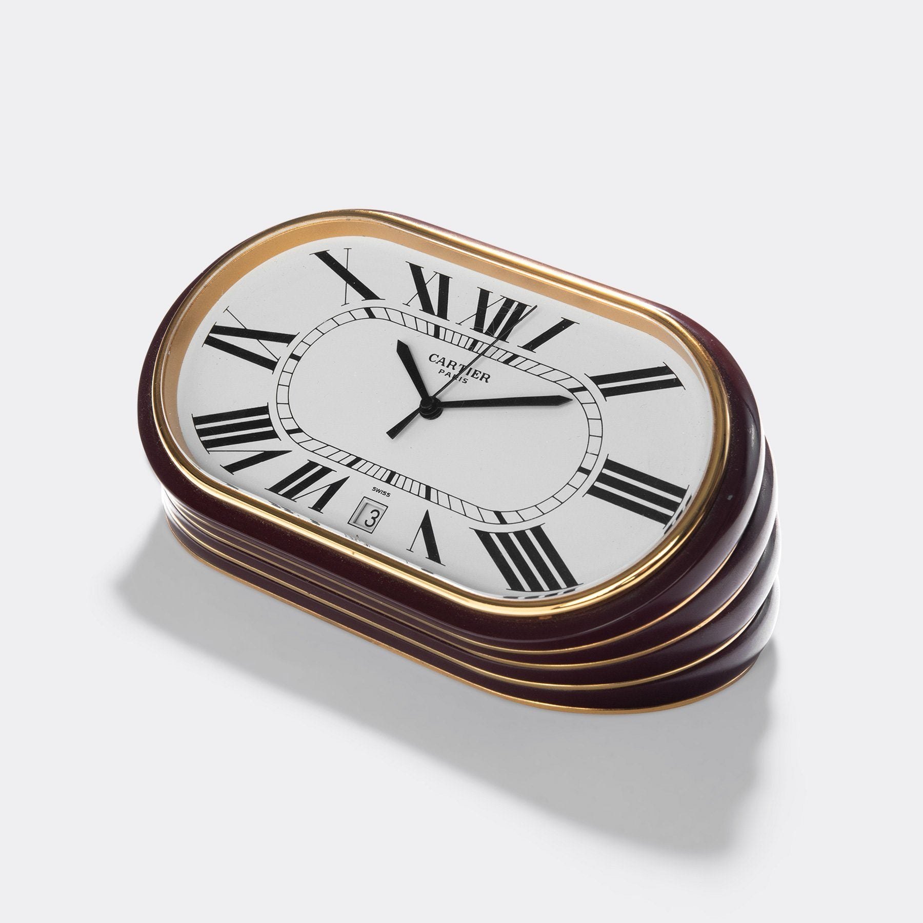 تصویر منبع؛ ساعت رومیزی Cartier مدل Accordion Enamel رفرنس 7531