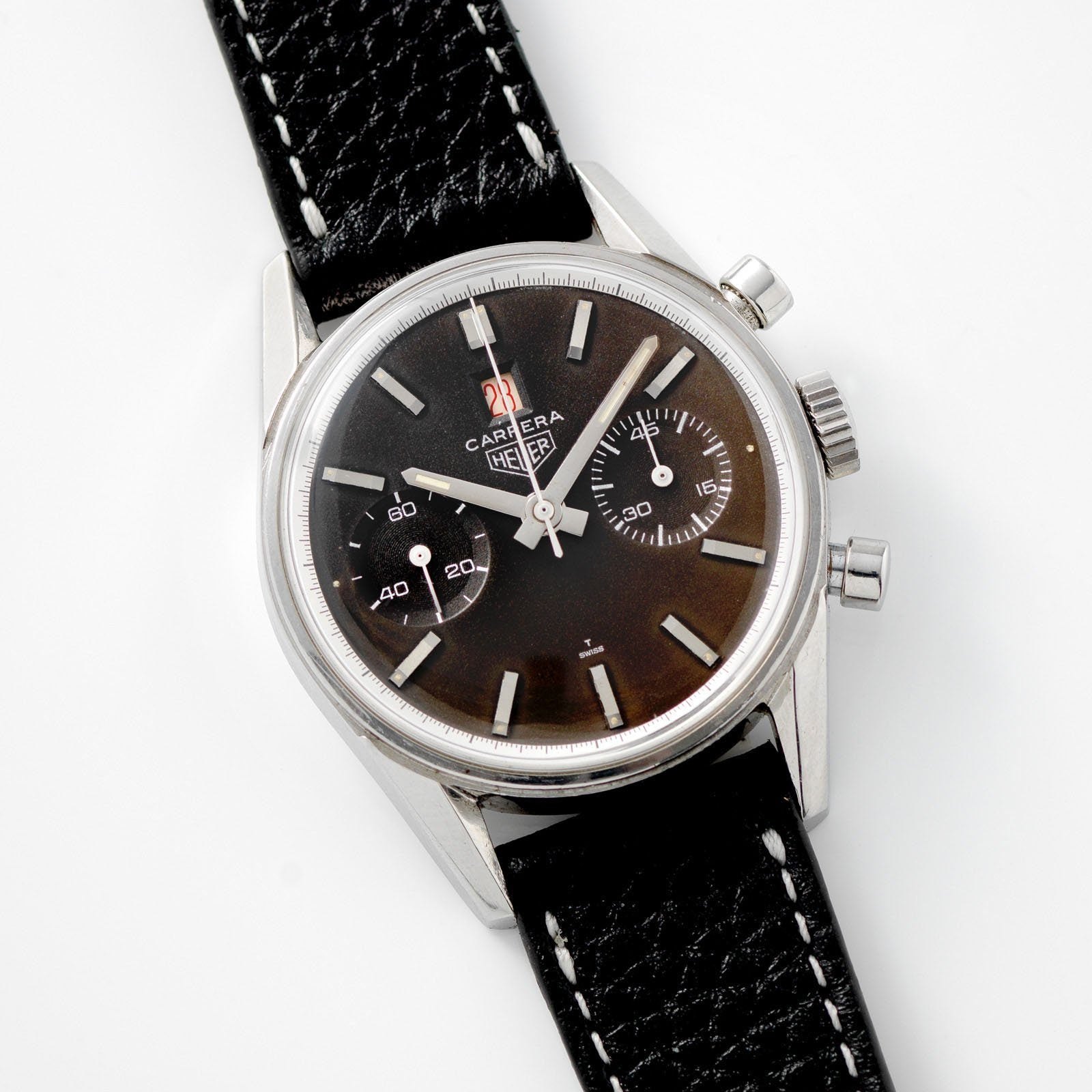 تصویر منبع؛ ساعت مچی کرنوگراف Heuer Carrera Dato 12 رفرنس 3147 با صفحه تروپیکال