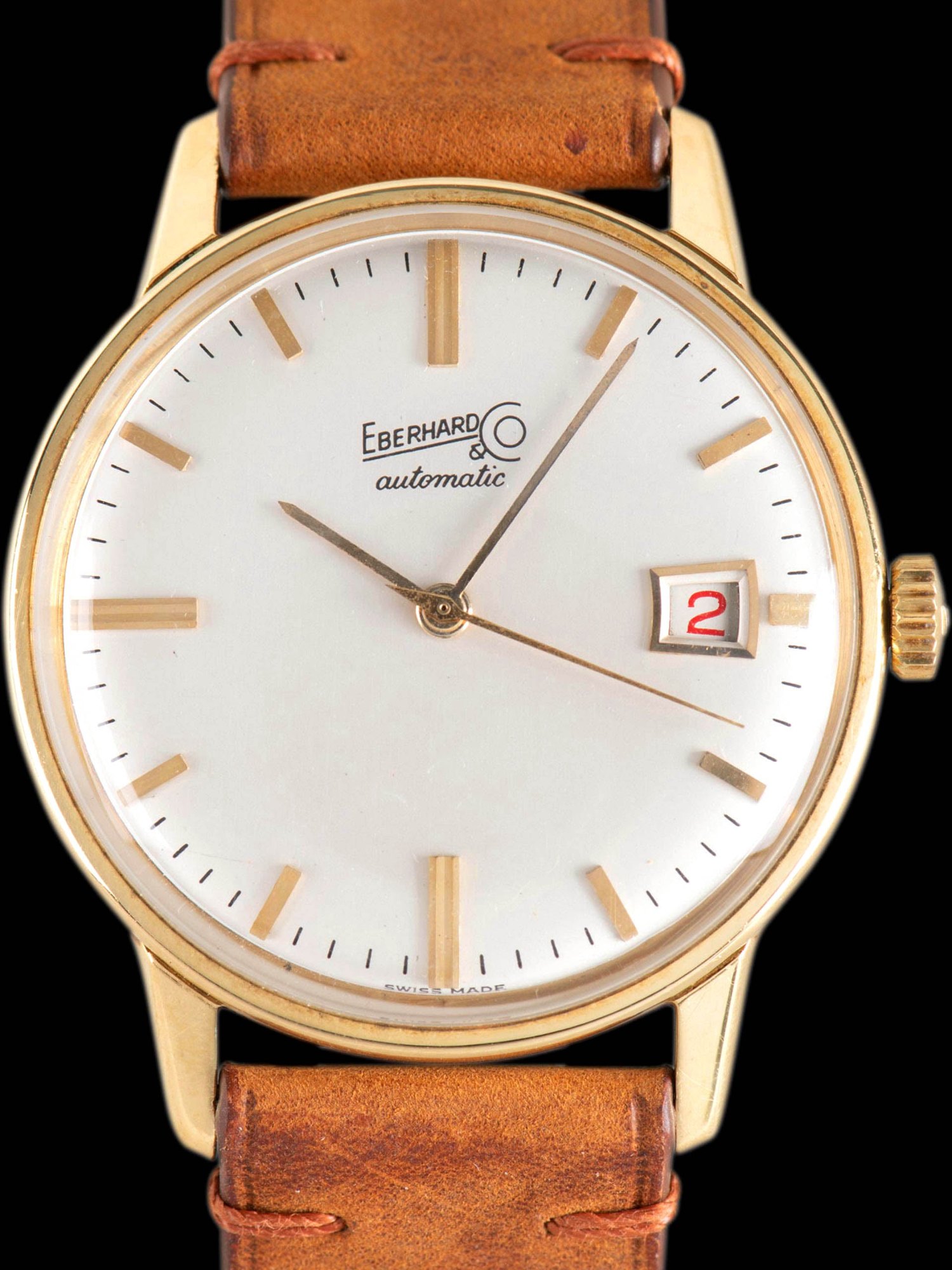 تصویر منبع؛ ساعت مچی Eberhard اتوماتیک طلای زرد ۱۸ عیار رفرنس 26002 854