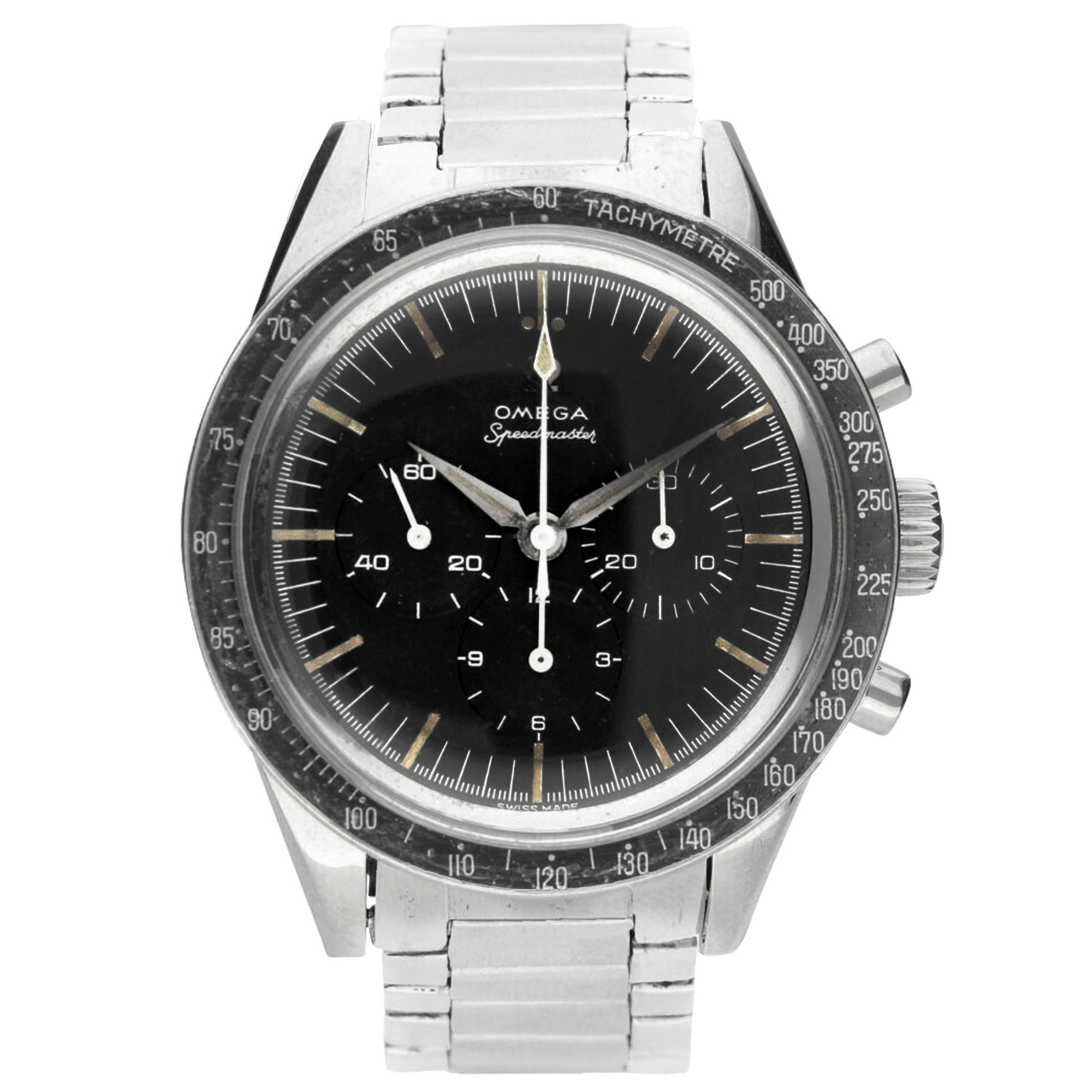 تصویر منبع؛ ساعت مچی کرونوگراف OMEGA Speedmaster رفرنس 105.002-62 ساخت ۱۹۶۳