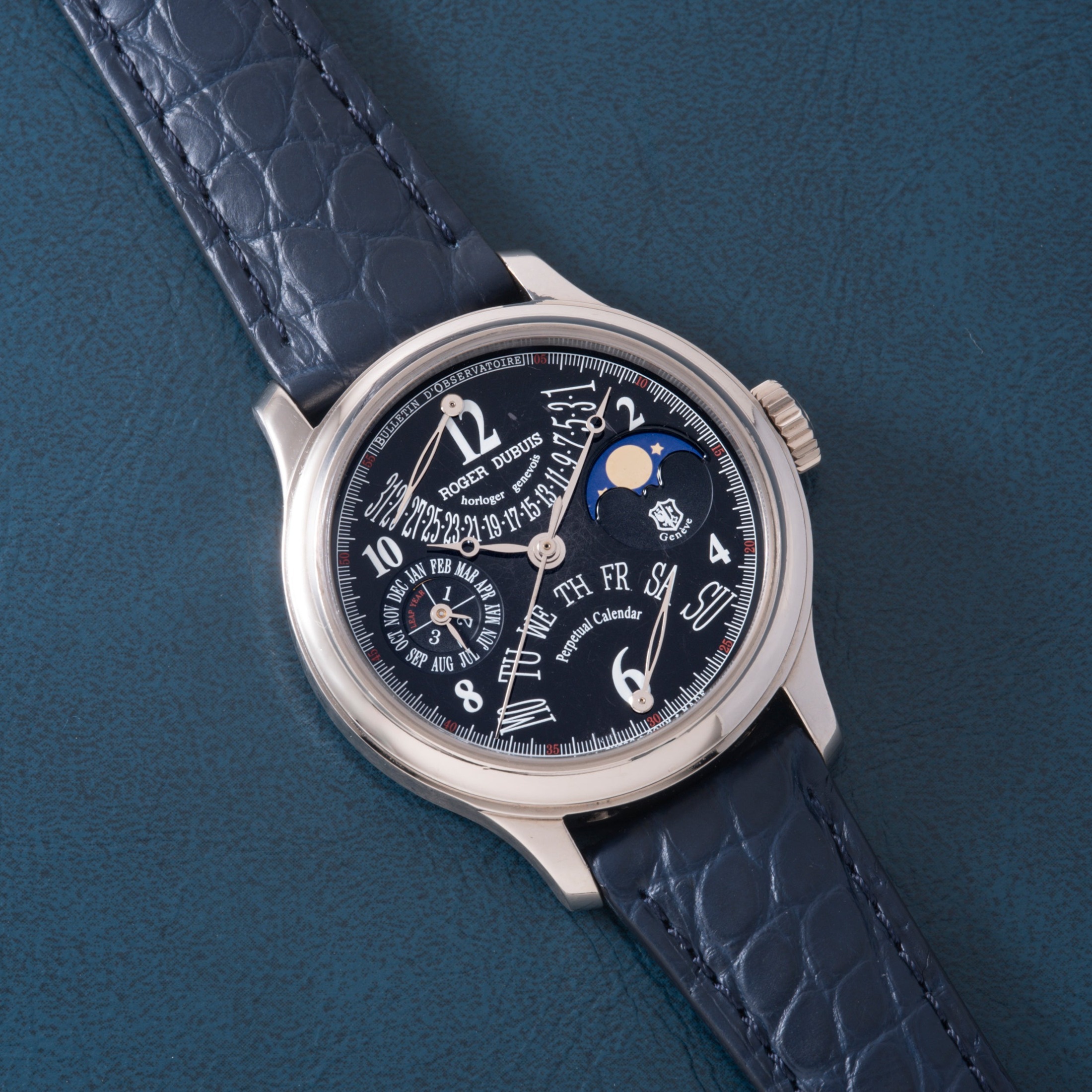 تصویر منبع؛ ساعت Roger Dubuis Hommage Bi-Retrograde Perpetual Calendar