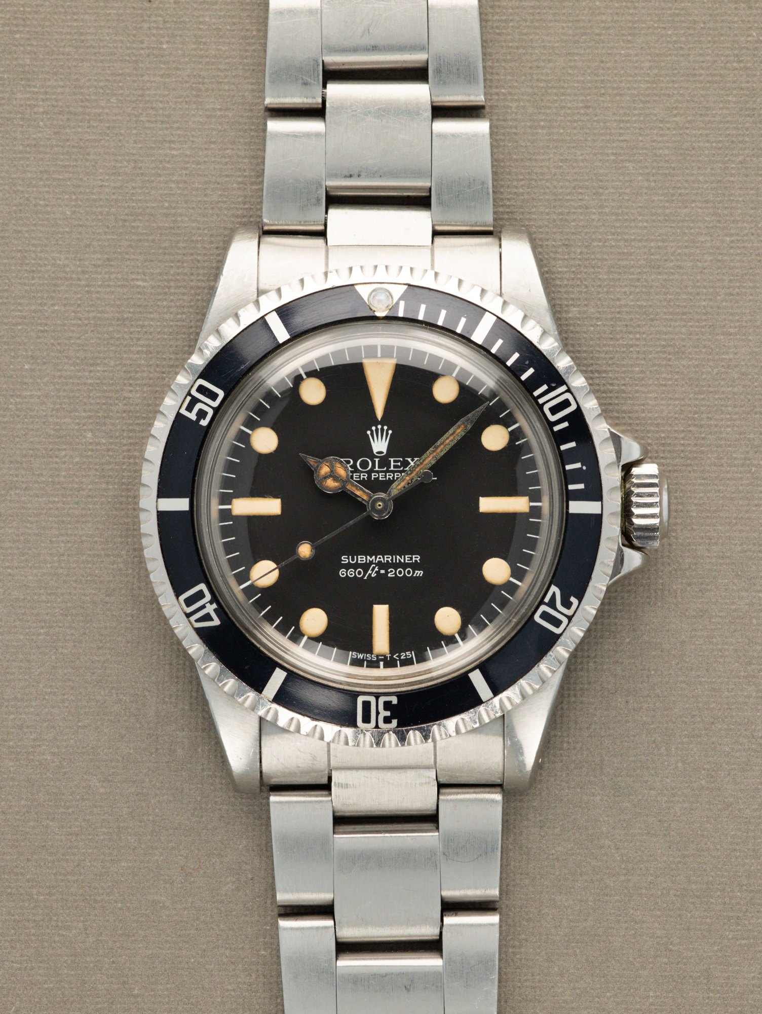 تصویر منبع؛ ساعت مچی Rolex Submariner رفرنس 5513 با صفحه MK3 Maxi Lollipop