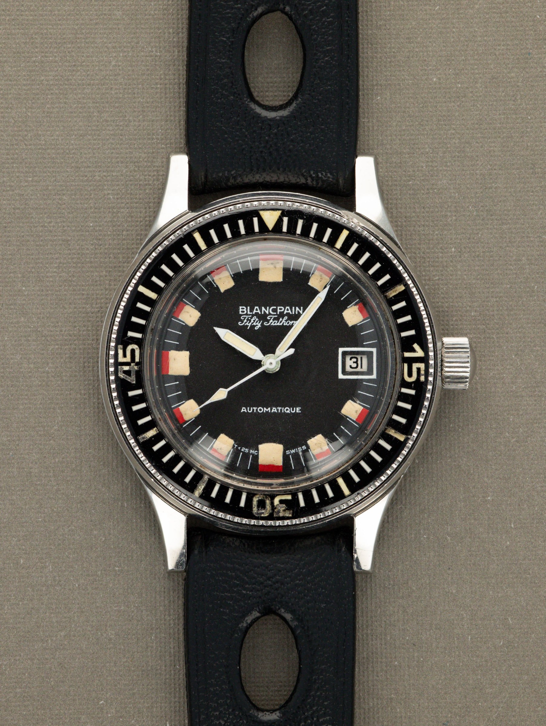 ساعت مچی غواصی نظامی بلانپن Blancpain Fifty-Fathoms مدل Barakuda حدود دهه ۱۹۶۰