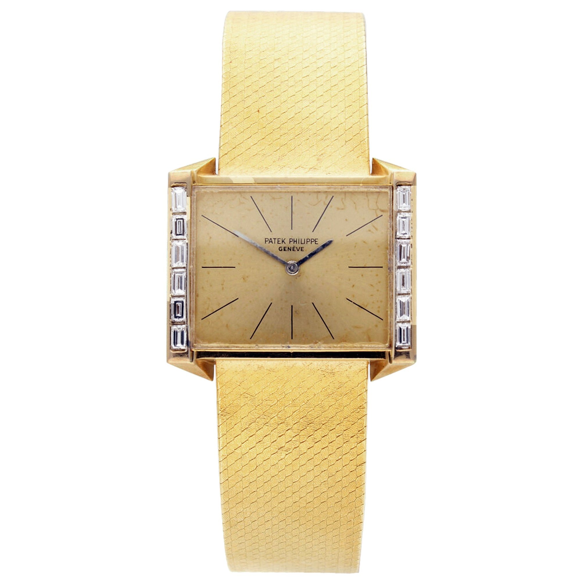 تصویر منبع؛ ساعت مچی طلا Patek Philippe رفرنس 3506/1 با الماس باگت