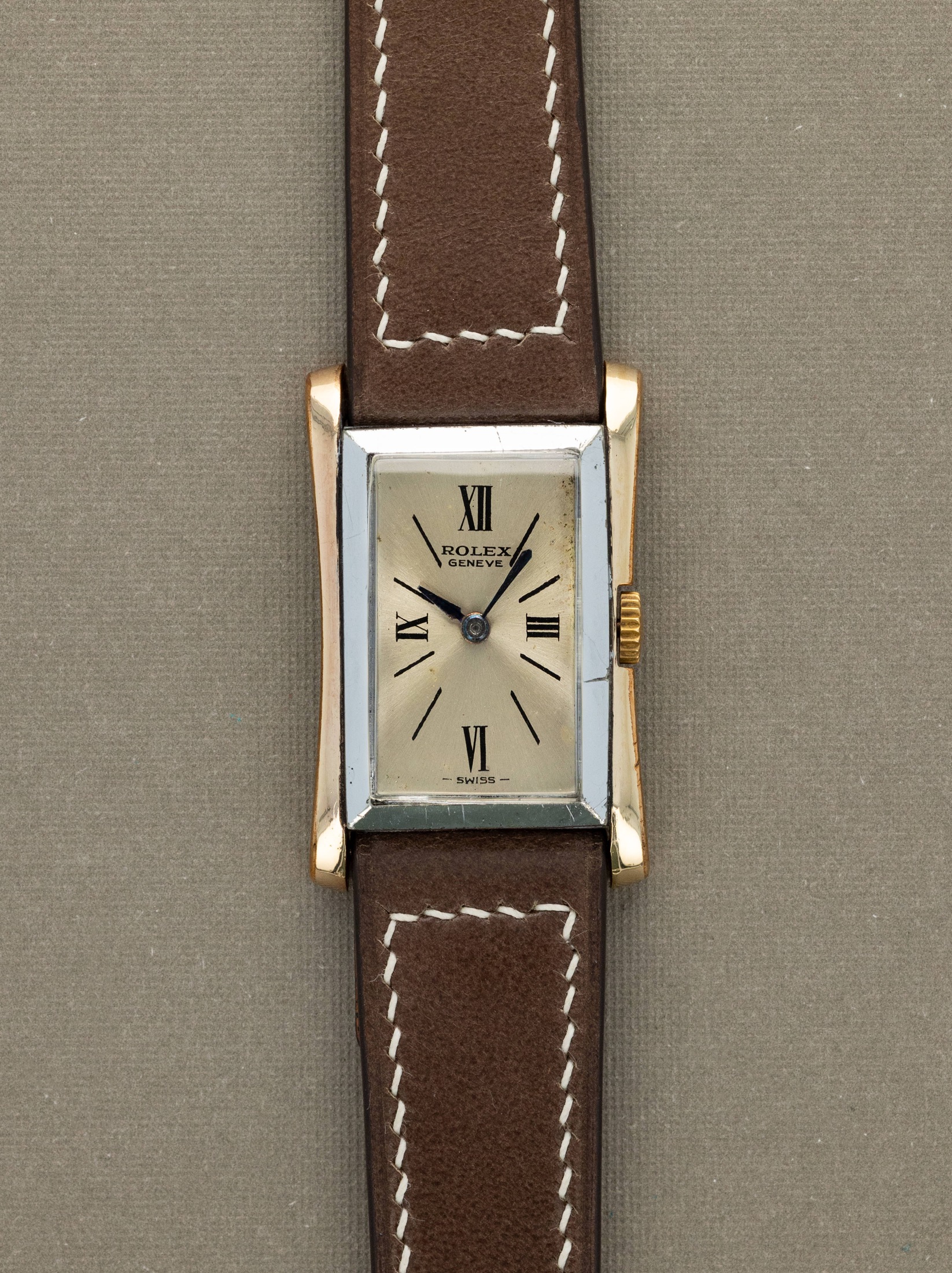 تصویر منبع؛ Rolex Two-Tone Rectangular Dress Watch Ref. 1378