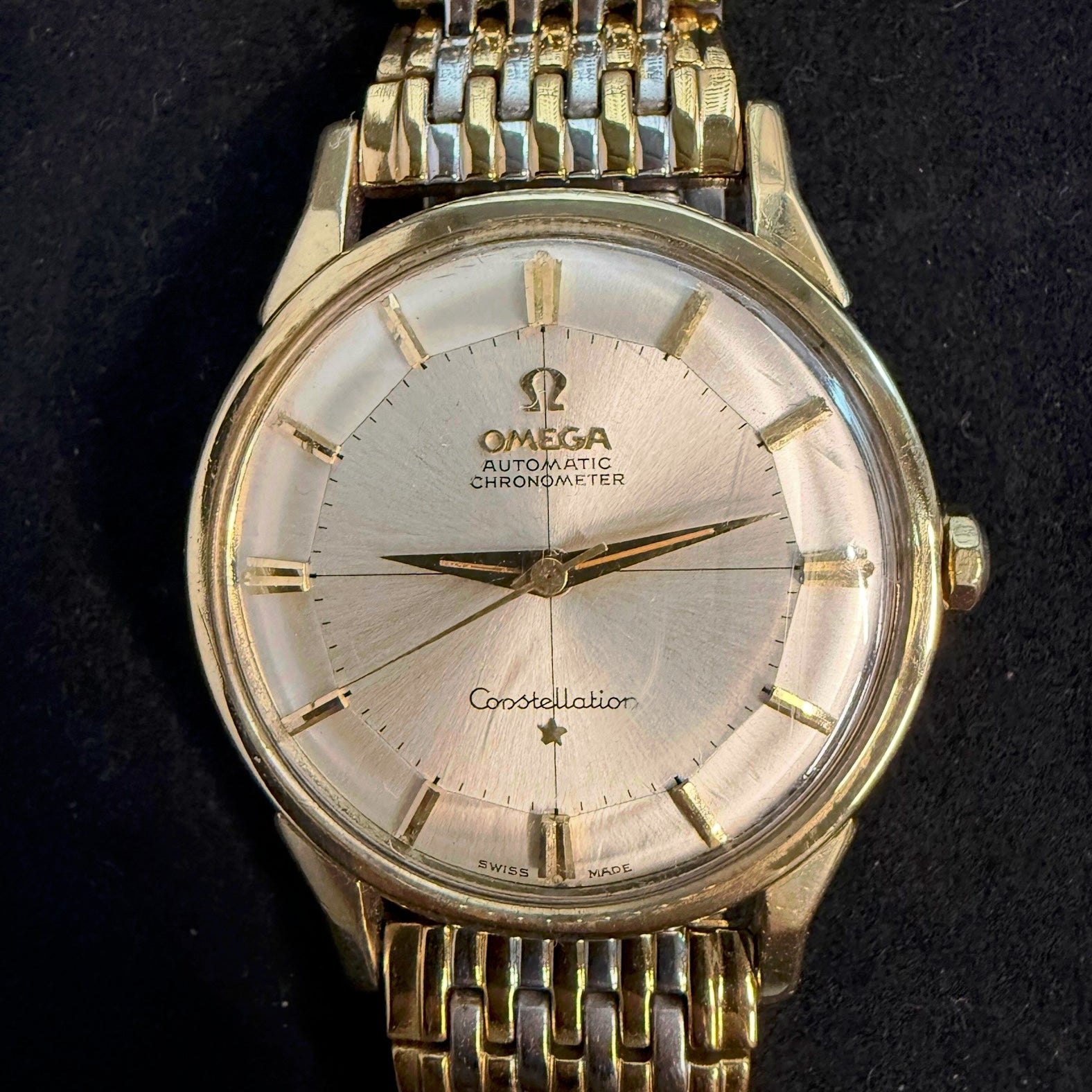 تصویر منبع؛ ساعت مچی Omega Constellation Pie Pan اتوماتیک رفرنس 167005