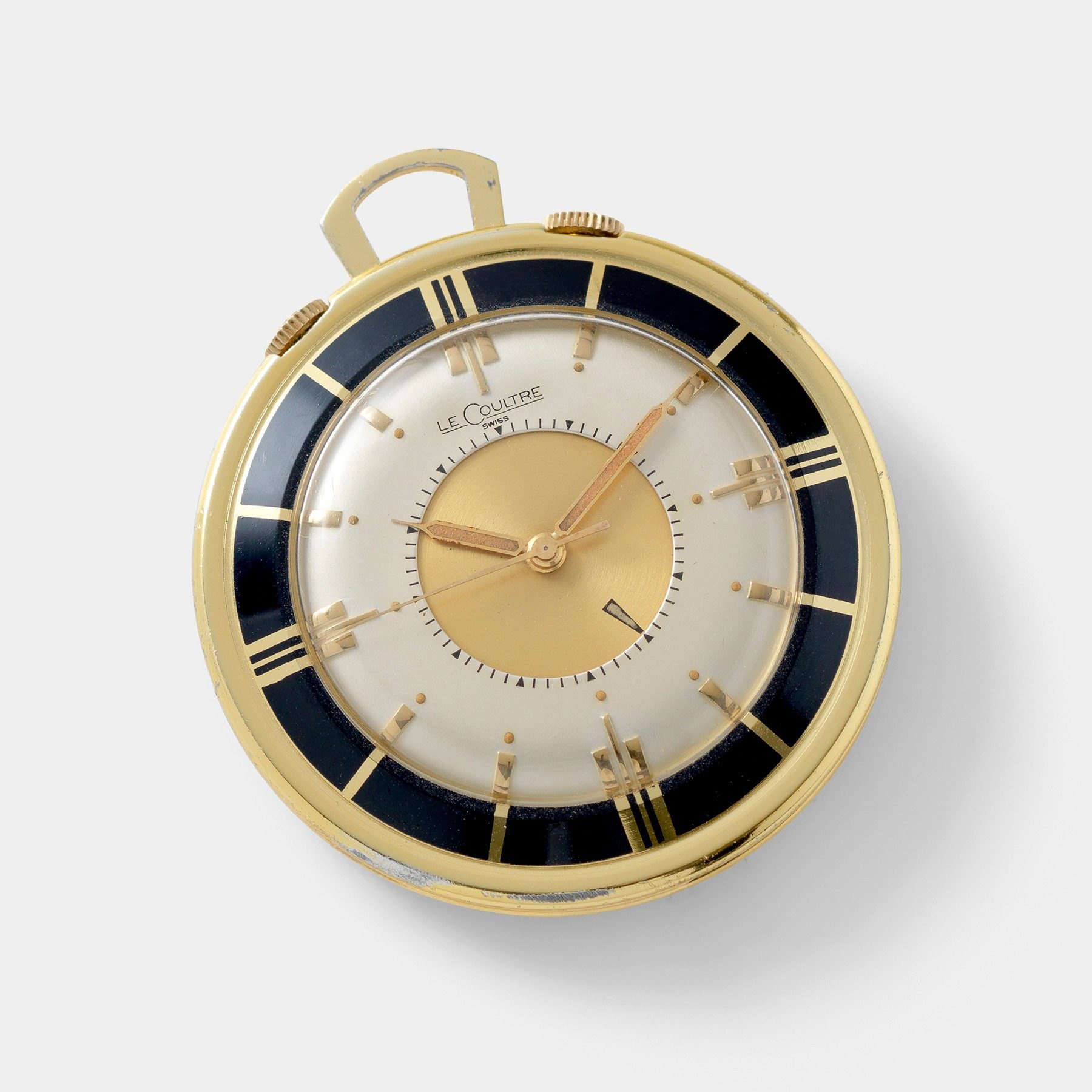 تصویر منبع؛ ساعت جیبی و رومیزی زنگدار LeCoultre Memovox دهه 1950