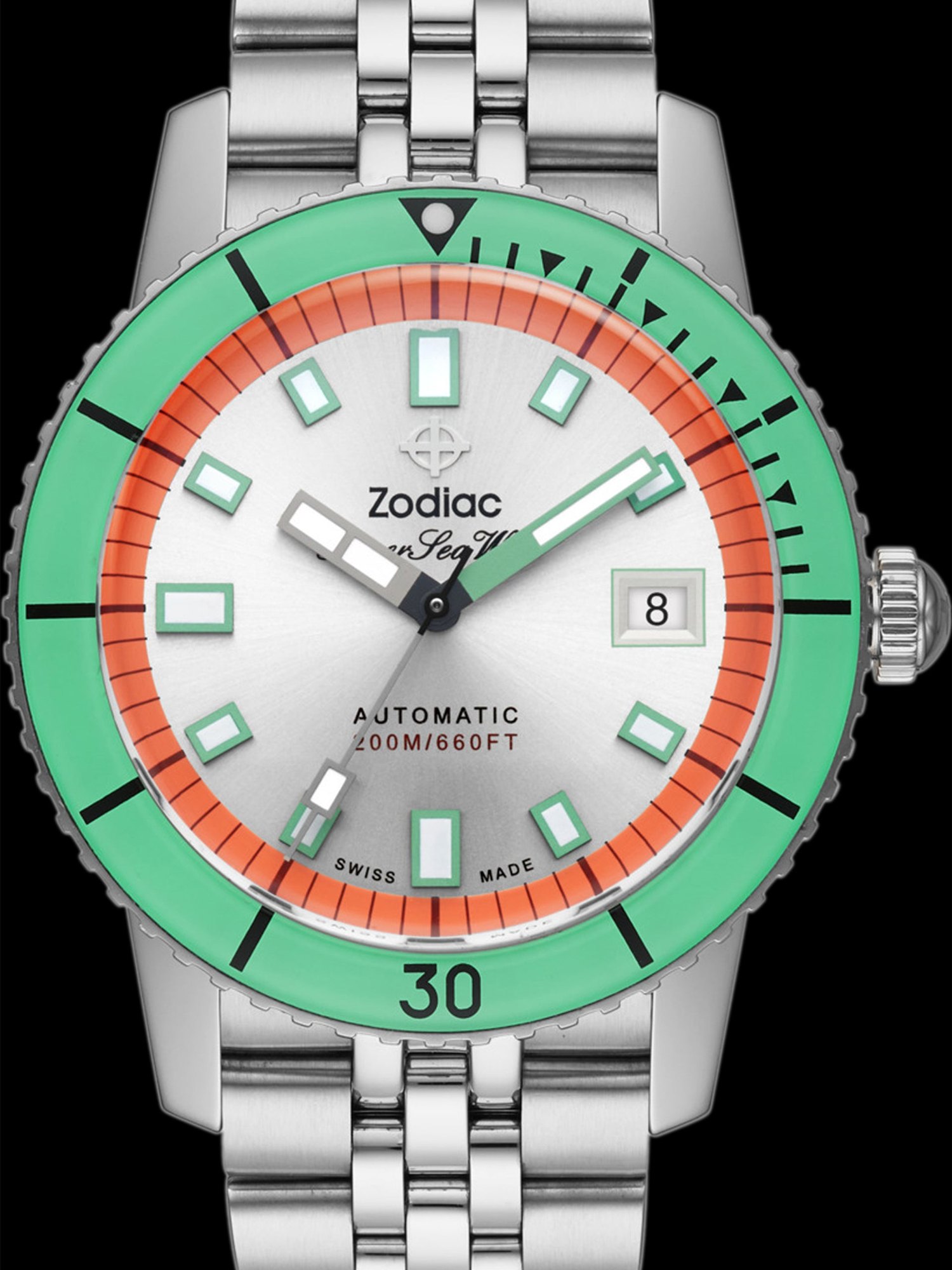 تصویر منبع؛ ساعت مچی Zodiac مدل Super Sea Wolf Compression رفرنس ZO9269