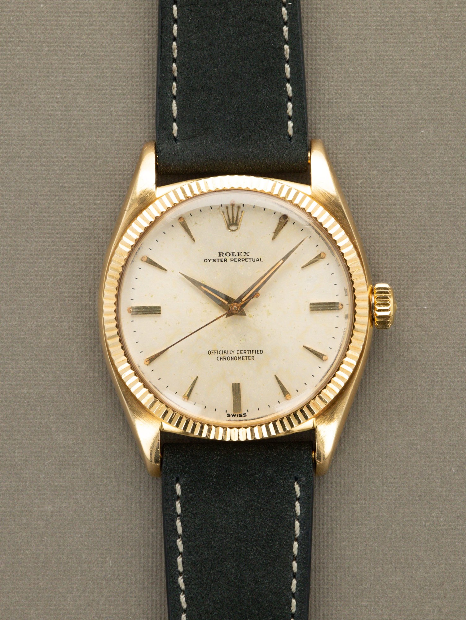 تصویر منبع؛ ساعت مچی رولکس Rolex Oyster Perpetual Ref. 6599 'Jumbo' طلای زرد