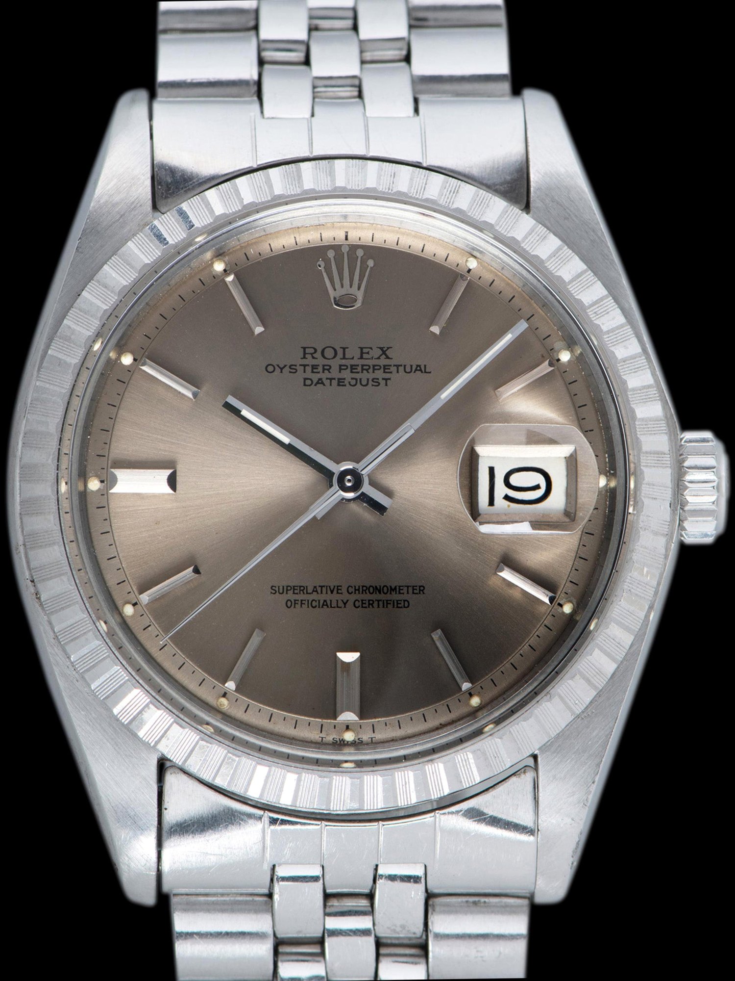 تصویر منبع؛ ساعت مچی رولکس Rolex Datejust رفرنس 1603 صفحه تاپ (۱۹۶۸)