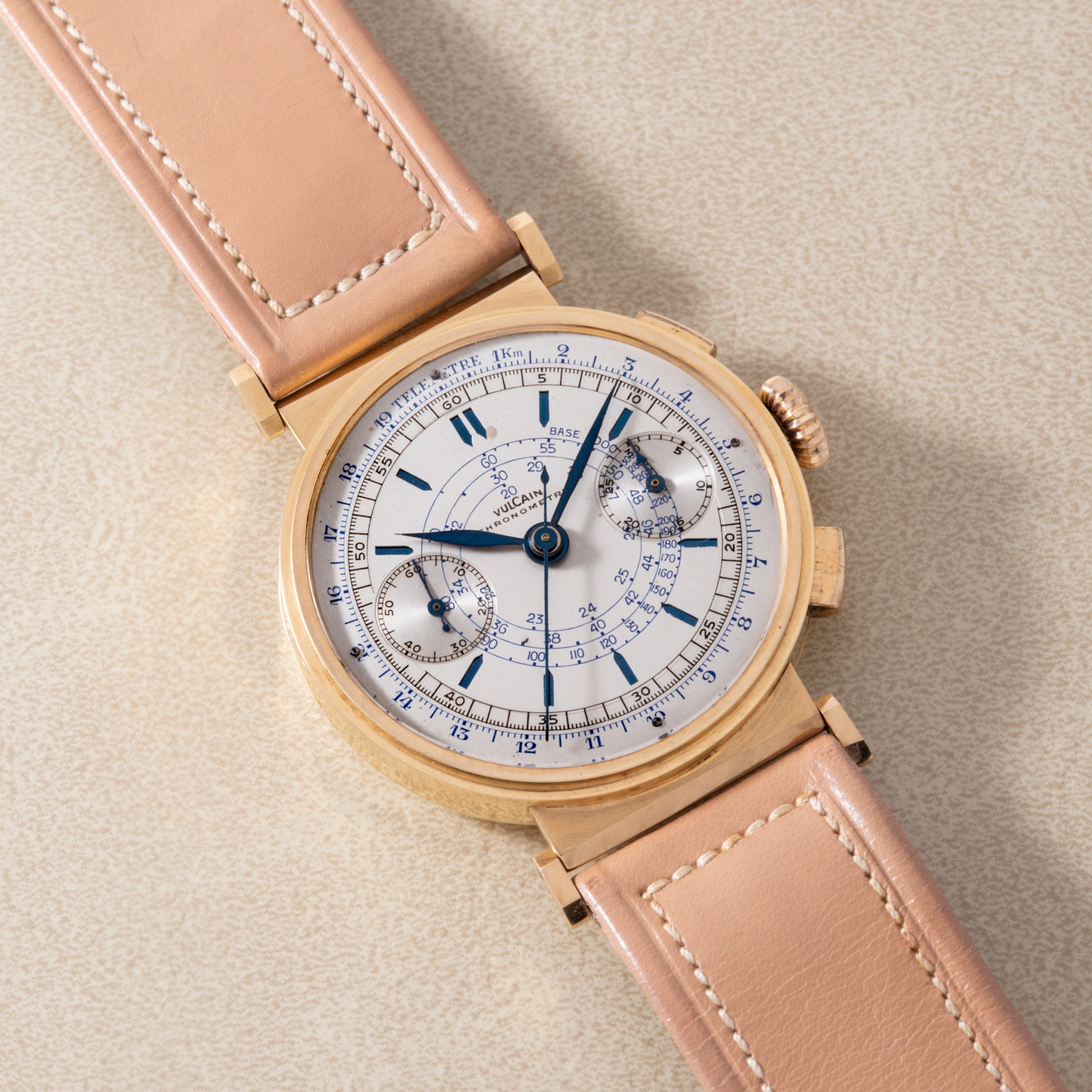 تصویر منبع؛ ساعت کرنوگراف Vulcain Multi-Scale Chronometre در وضعیت NOS