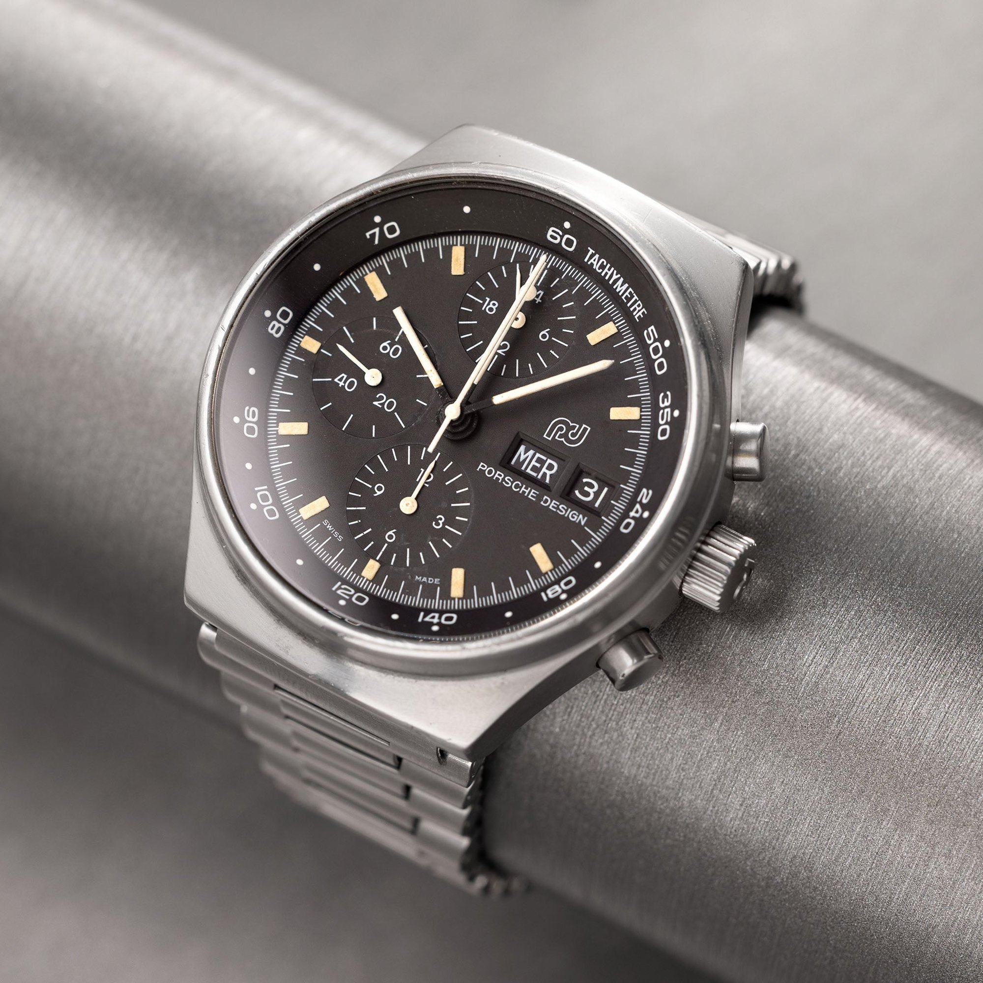 تصویر منبع؛ ساعت مچی کرنوگراف Orfina Porsche Design رفرنس 7176 با کالیبر Lemania 5100