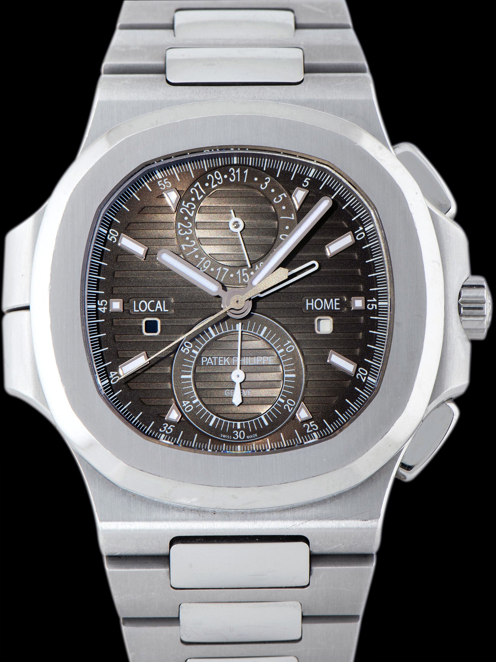 تصویر منبع؛ ساعت Patek Philippe Nautilus Travel-Time Chronograph (Ref. 5990/1A) مدل ۲۰۱۹