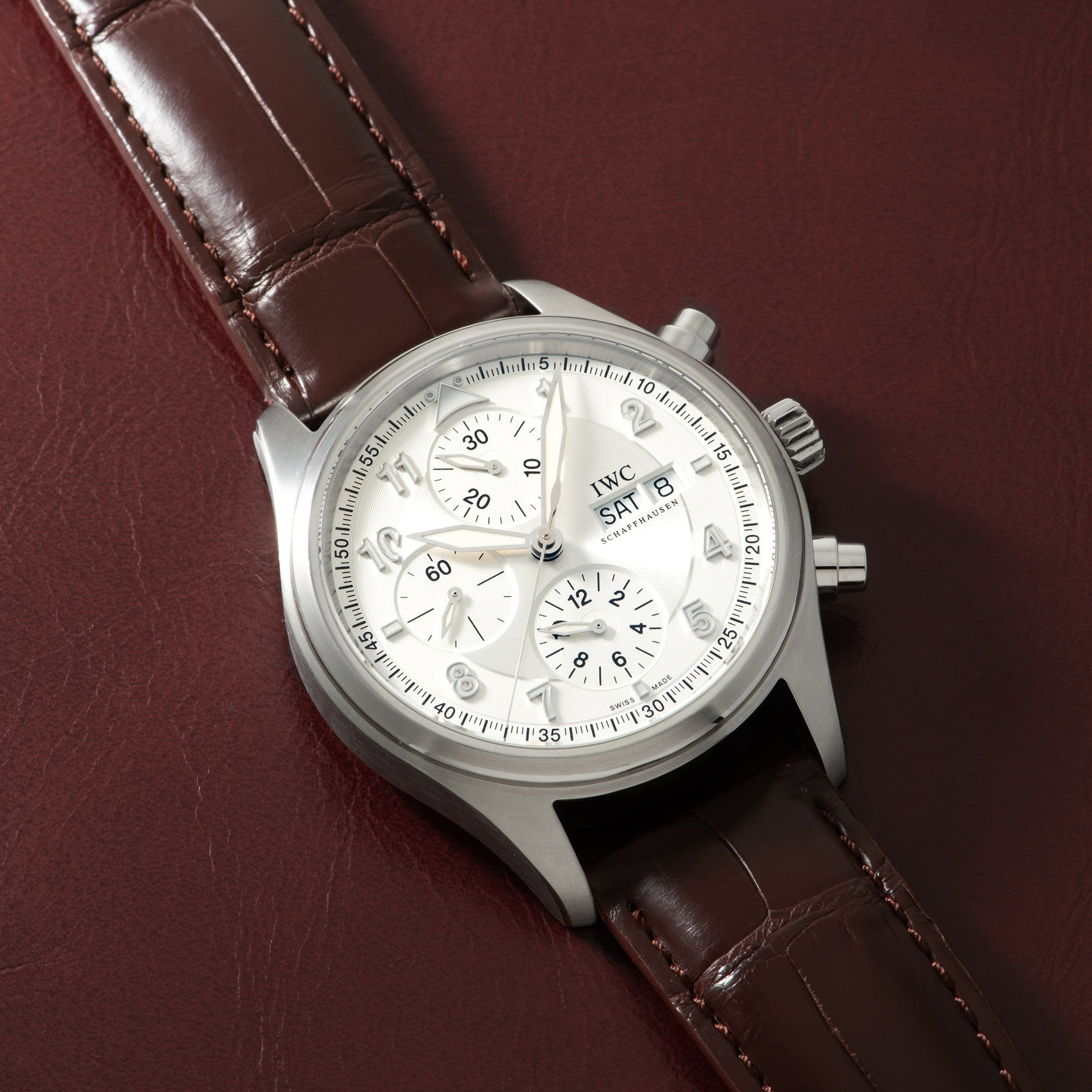 تصویر منبع؛ ساعت IWC Pilot's Chronograph مدل IW371702