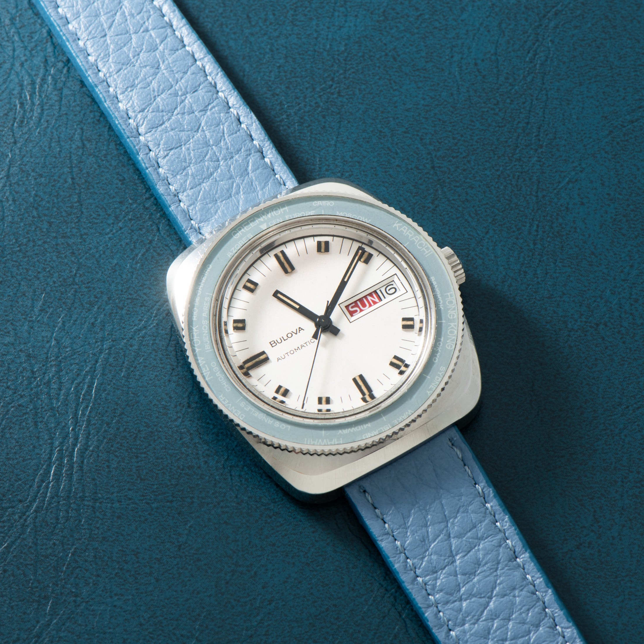 تصویر منبع؛ ساعت Bulova Skystar World Time رفرنس 761