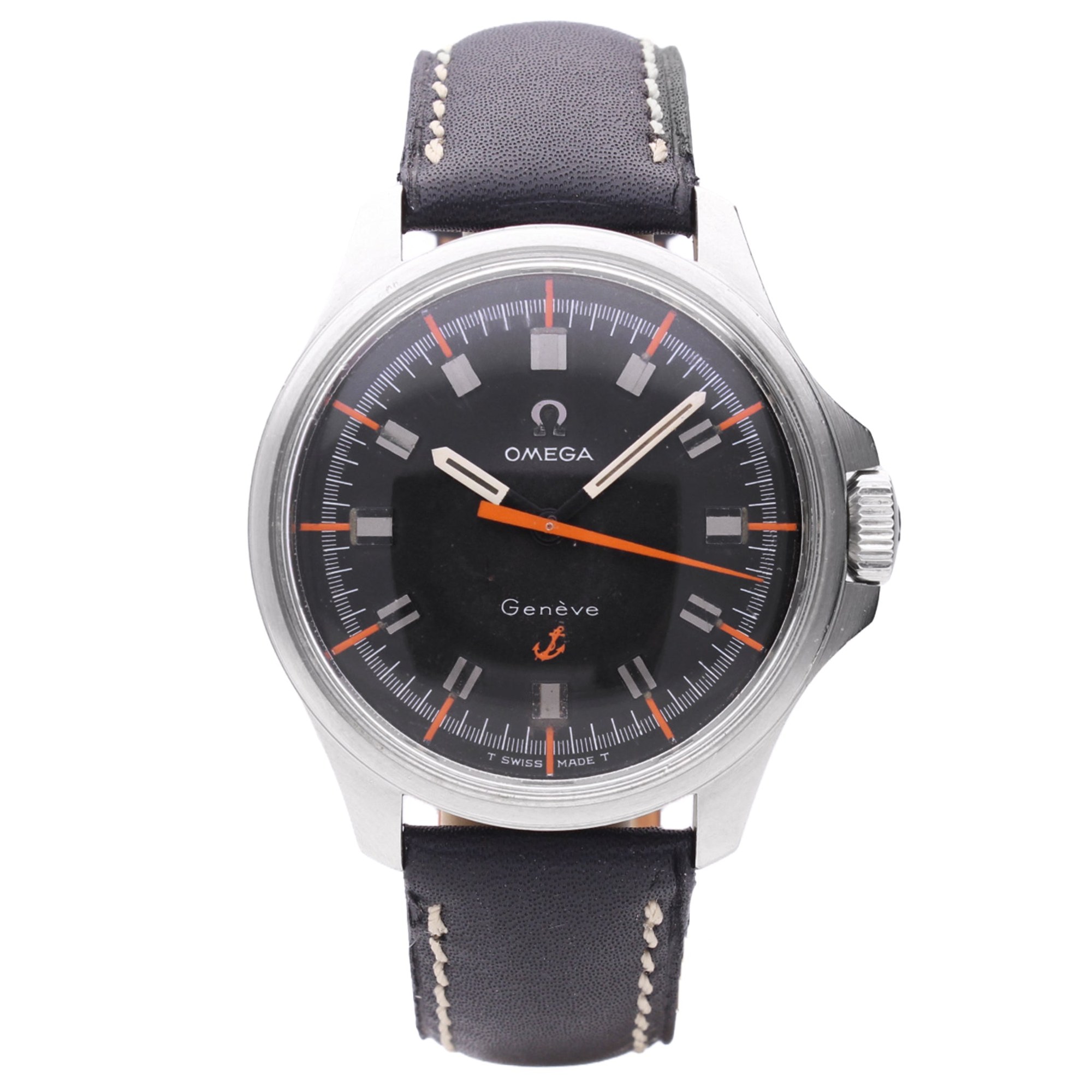 تصویر منبع؛ ساعت مچی استیل OMEGA Genève 'Admiralty'، ساخت ۱۹۶۹