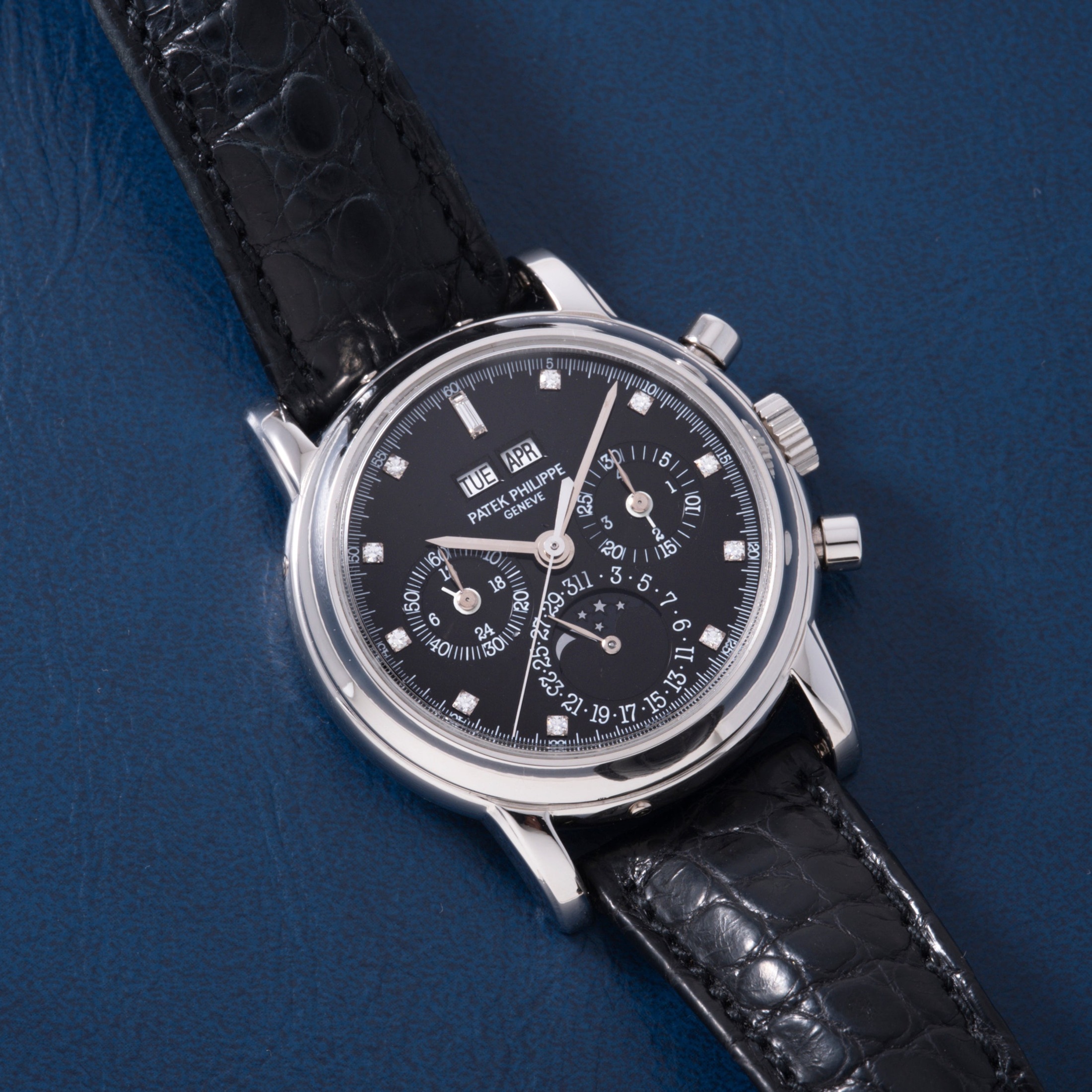 تصویر منبع؛ ساعت Patek Philippe Perpetual Calendar Chronograph مدل Reference 3970P-019