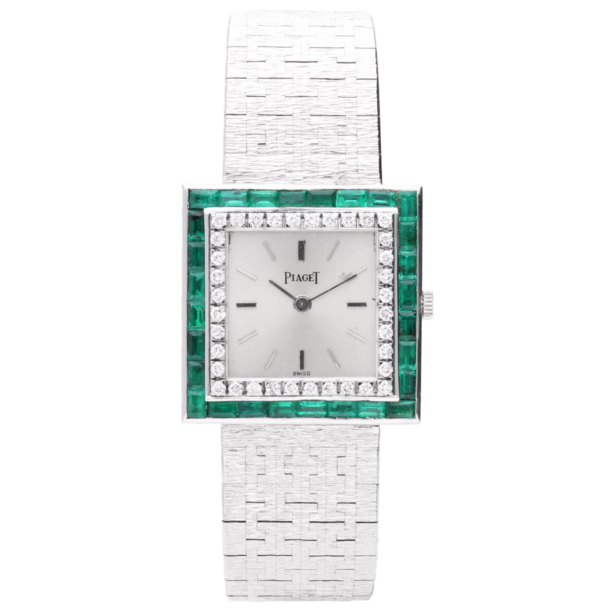 تصویر منبع؛ ساعت مچی دستبندی طلای سفید ۱۸ عیار Piaget رفرنس 9203 A6، ساخت ۱۹۷۰