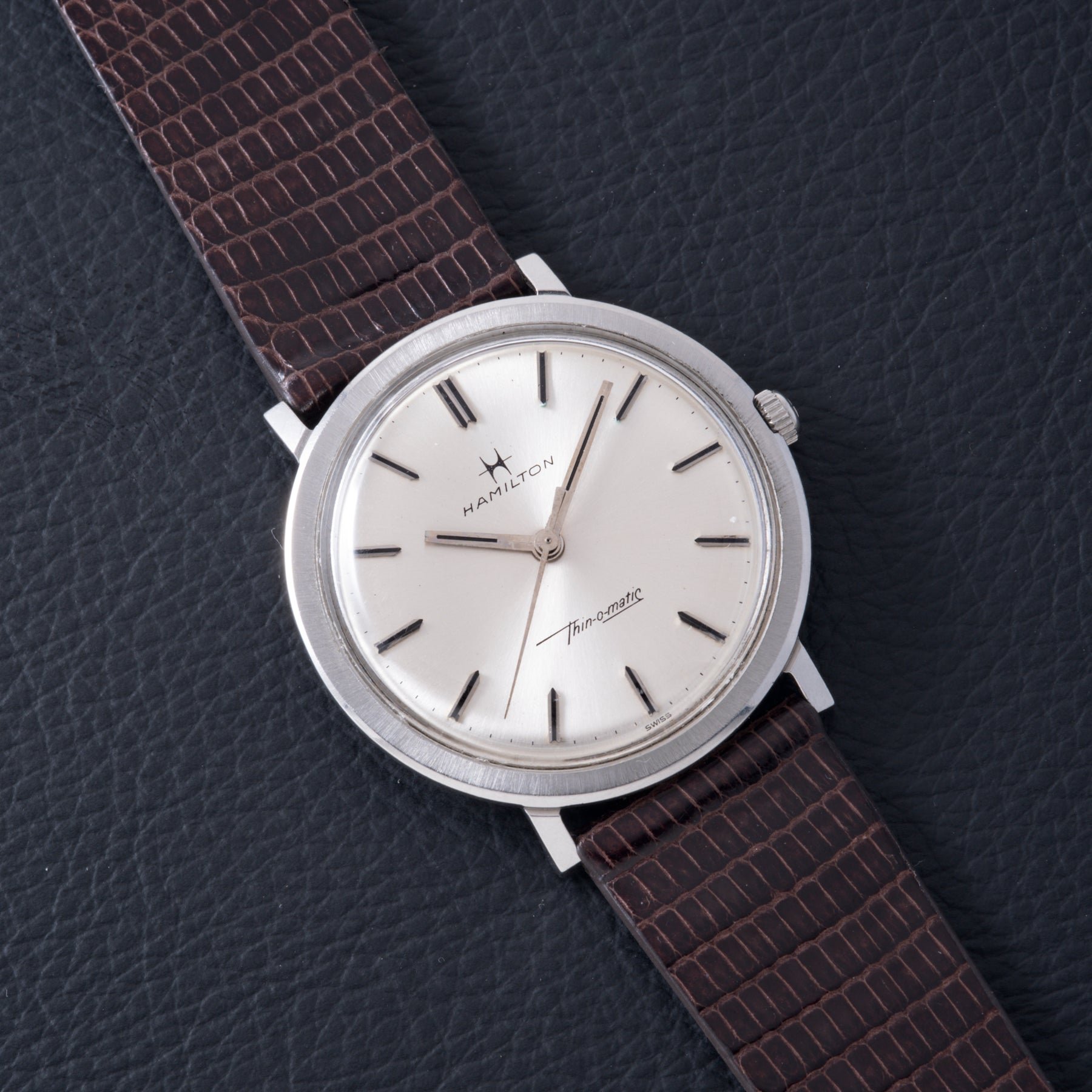 تصویر منبع؛ ساعت مچی اتوماتیک Hamilton Thin-O-Matic دهه ۱۹۶۰