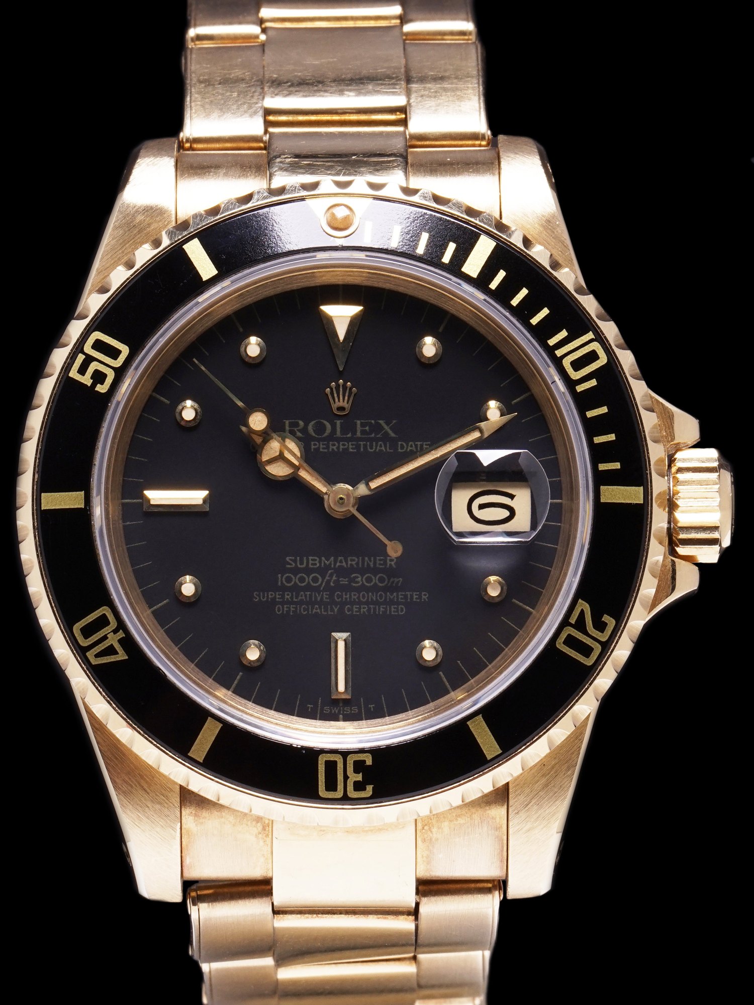 تصویر منبع؛ ساعت مچی رولکس Rolex Submariner رفرنس 16808 طلای زرد ۱۸ عیار مدل ۱۹۸۱