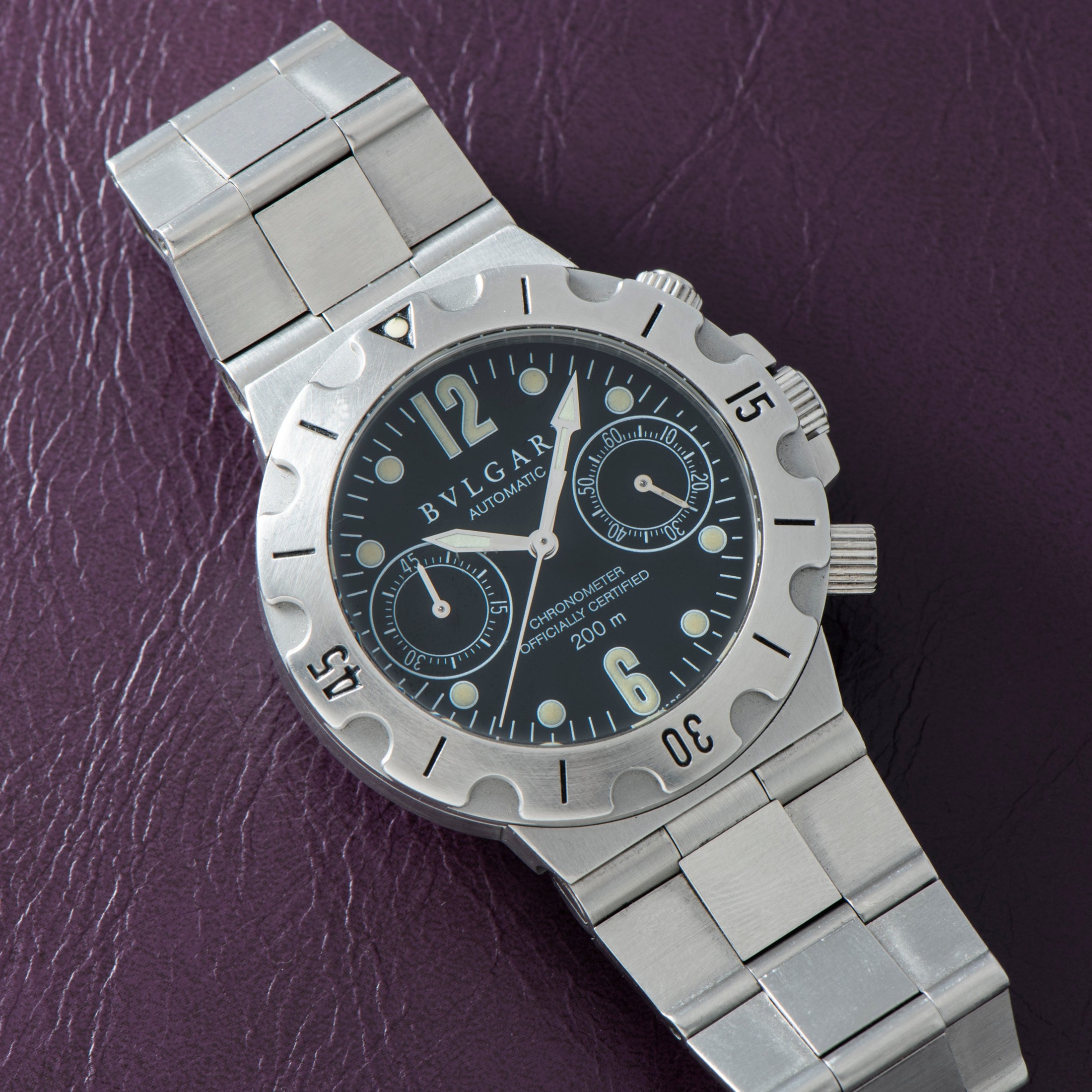تصویر منبع؛ ساعت Bulgari Diagono Scuba Chronograph