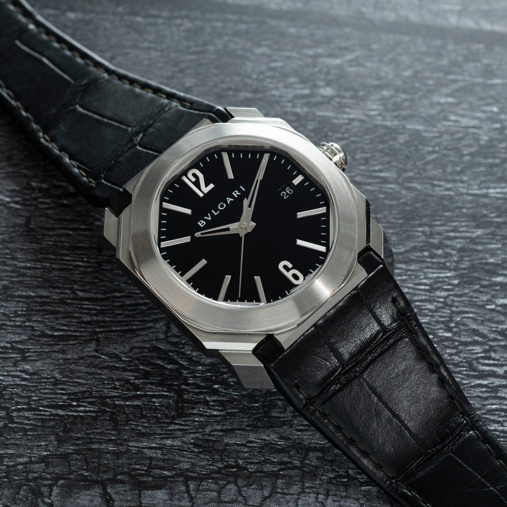 تصویر منبع؛ ساعت مچی Bvlgari Octo Solotempo با موتور اتوماتیک