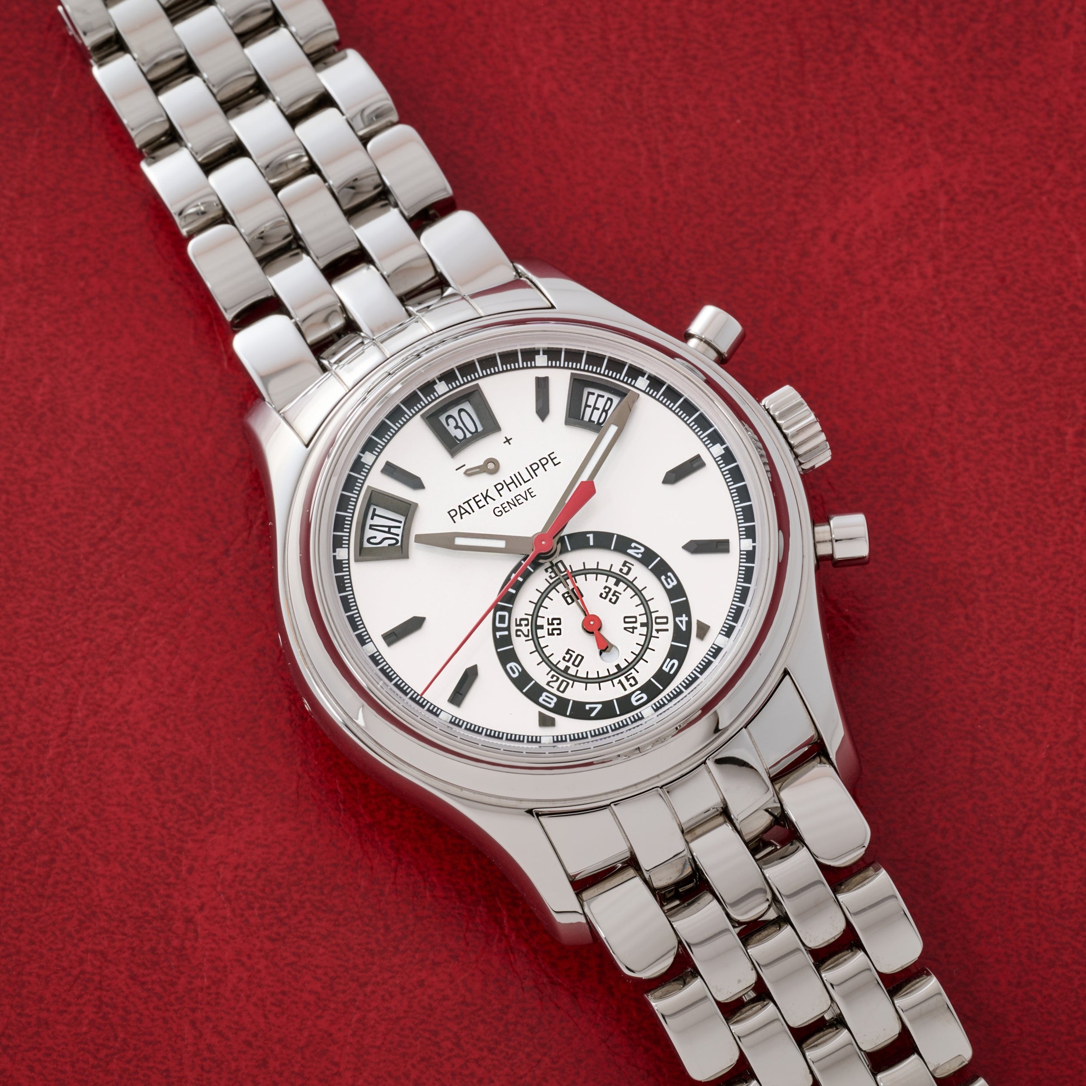 تصویر منبع؛ ساعت مچی Patek Philippe Annual Calendar Flyback Chronograph 5960/1A-001