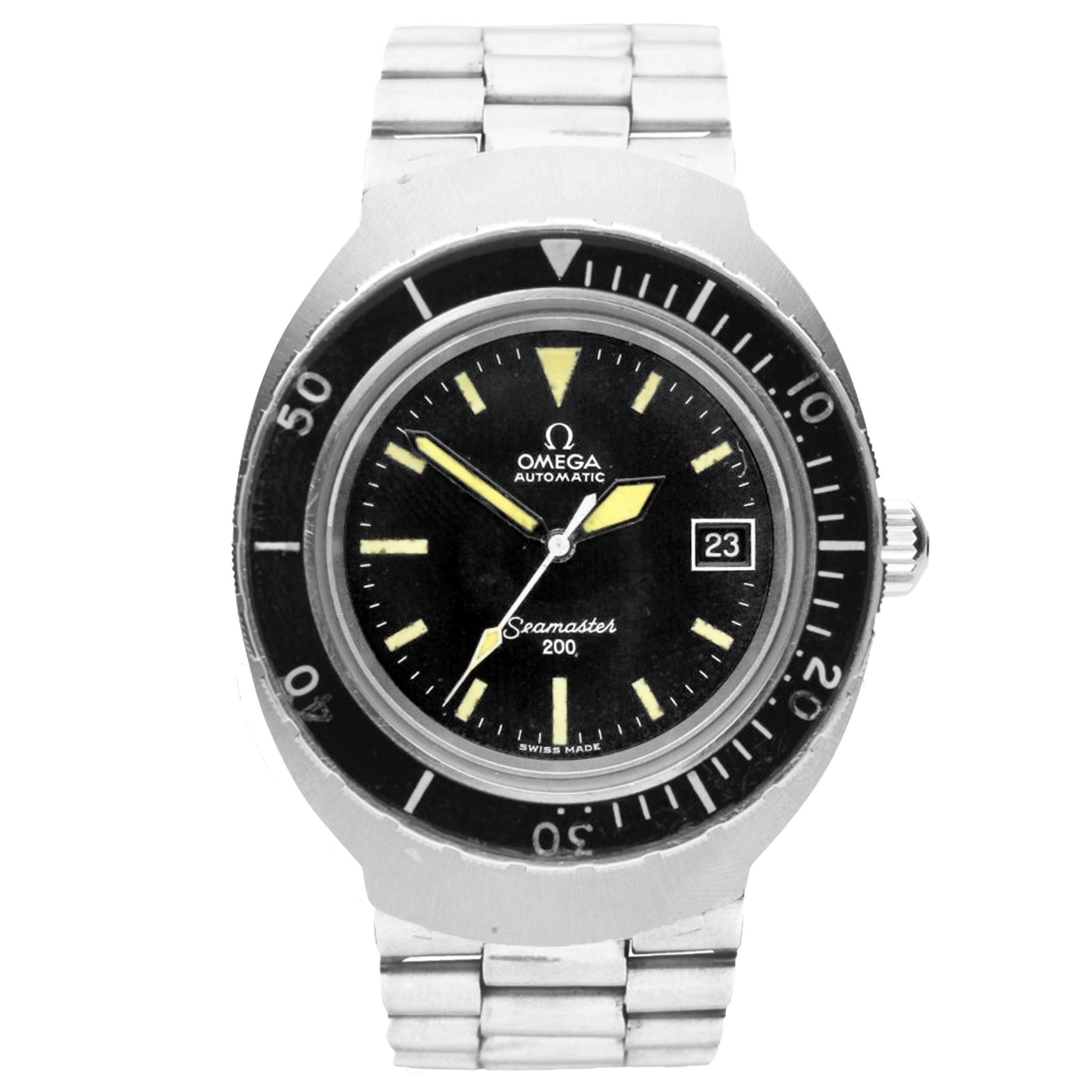 تصویر منبع؛ ساعت مچی OMEGA Seamaster 200 'Pilot Line' اتوماتیک با بند استیل، ۱۹۷۲