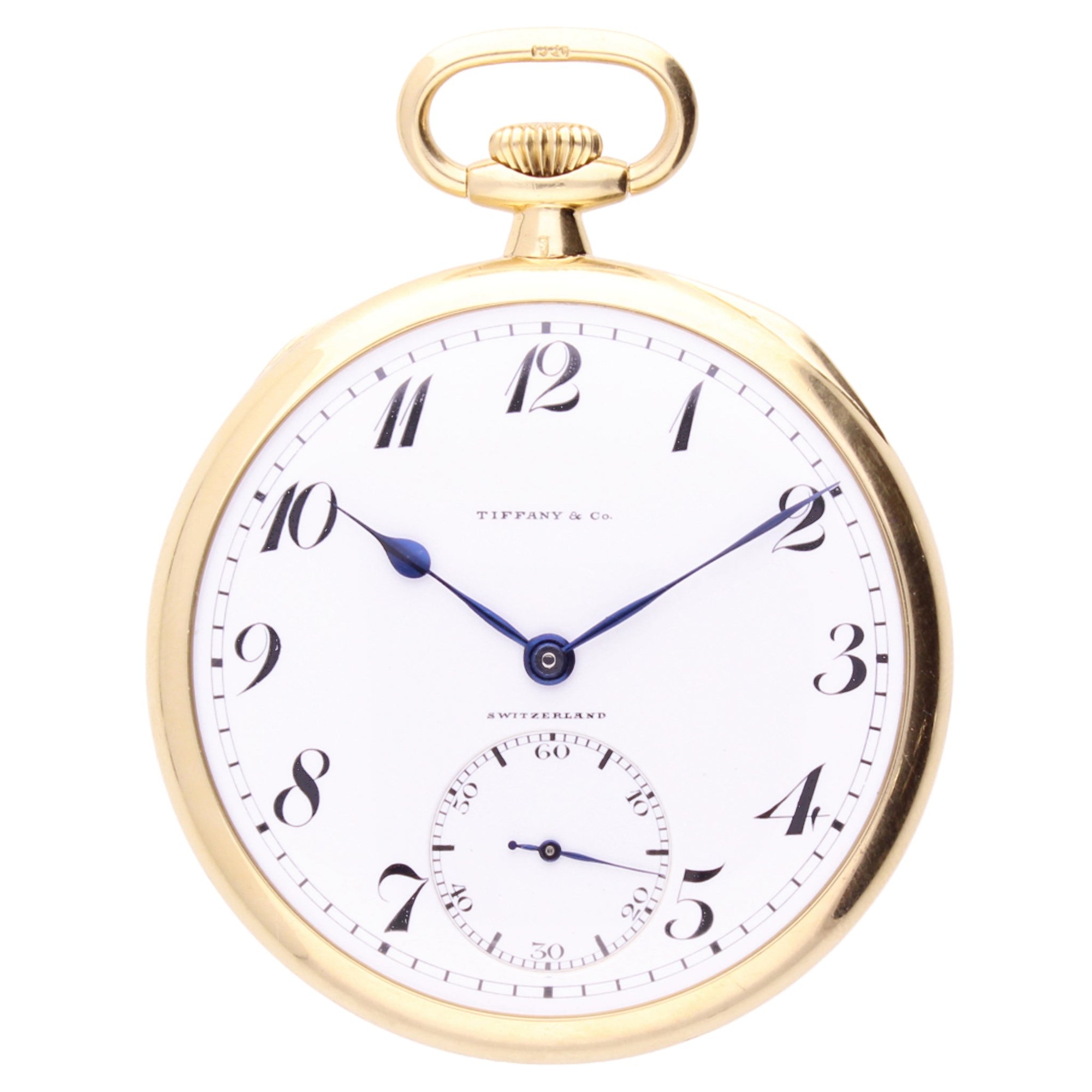 تصویر منبع؛ ساعت جیبی روباز طلای زرد ۱۸ عیار Patek Philippe برای Tiffany، ۱۹۲۱