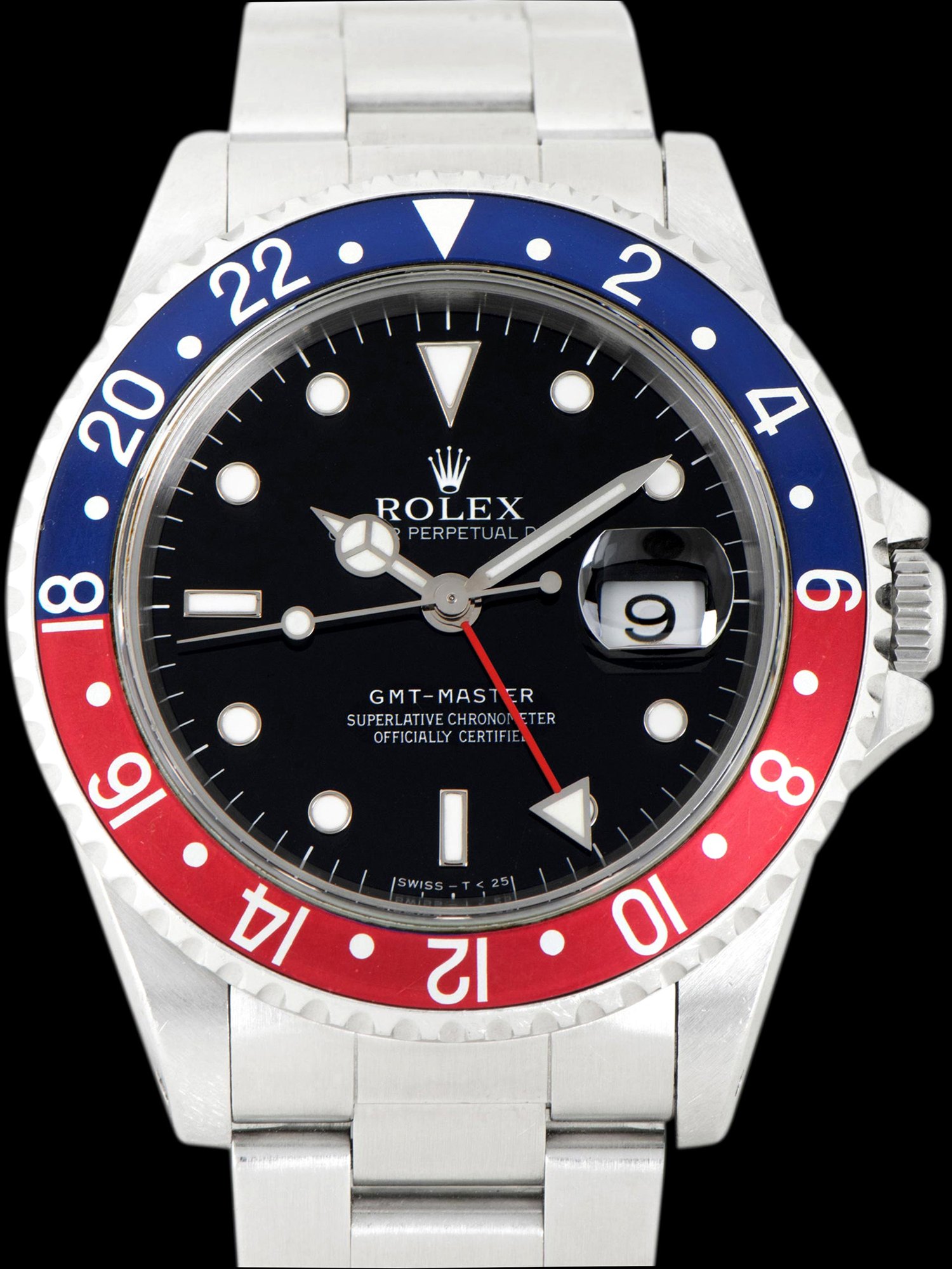 تصویر منبع؛ ساعت مچی Rolex GMT-Master رفرنس 16700 پپسی مدل ۱۹۹۶