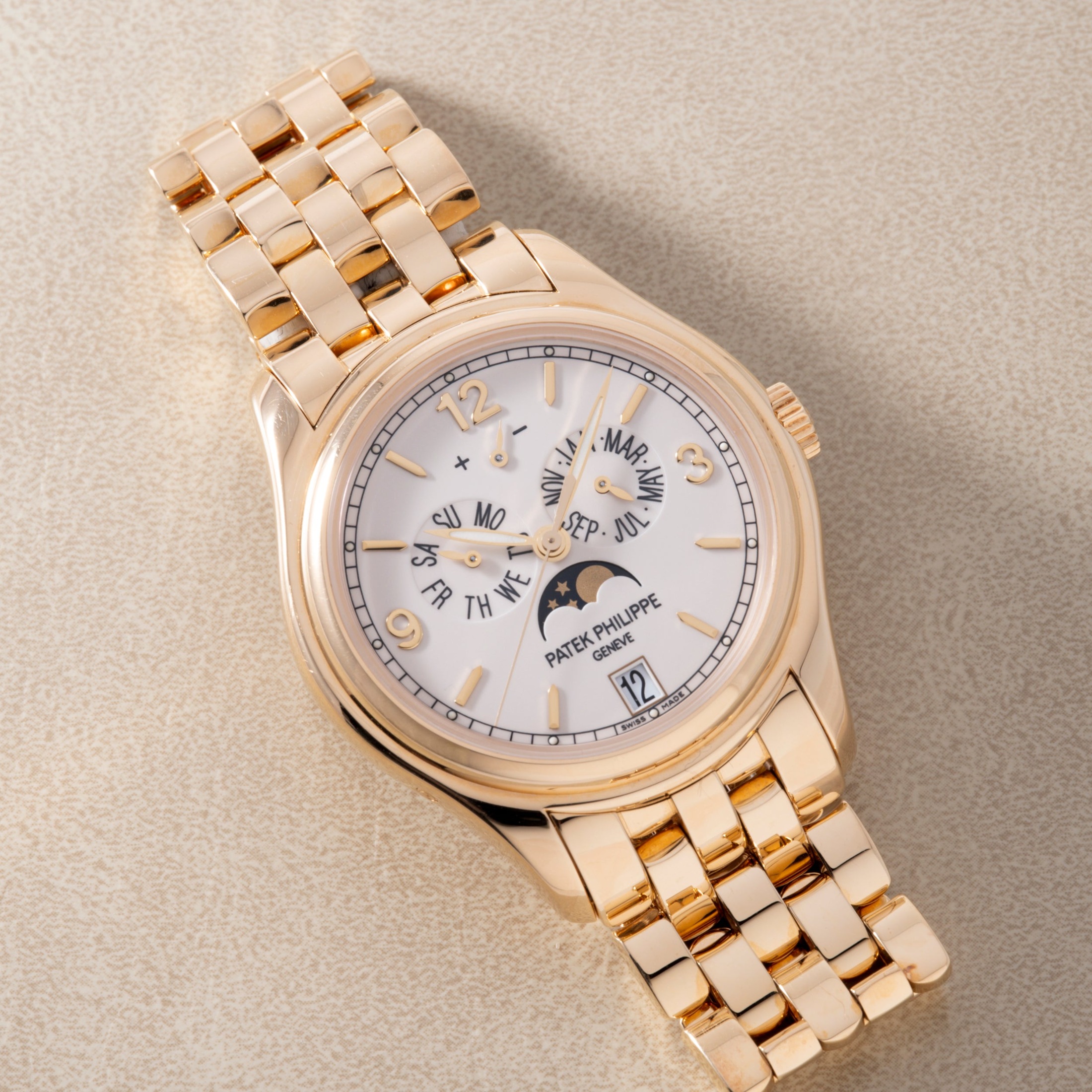 تصویر منبع؛ ساعت Patek Philippe Annual Calendar Moonphase مدل 5146/1J-001