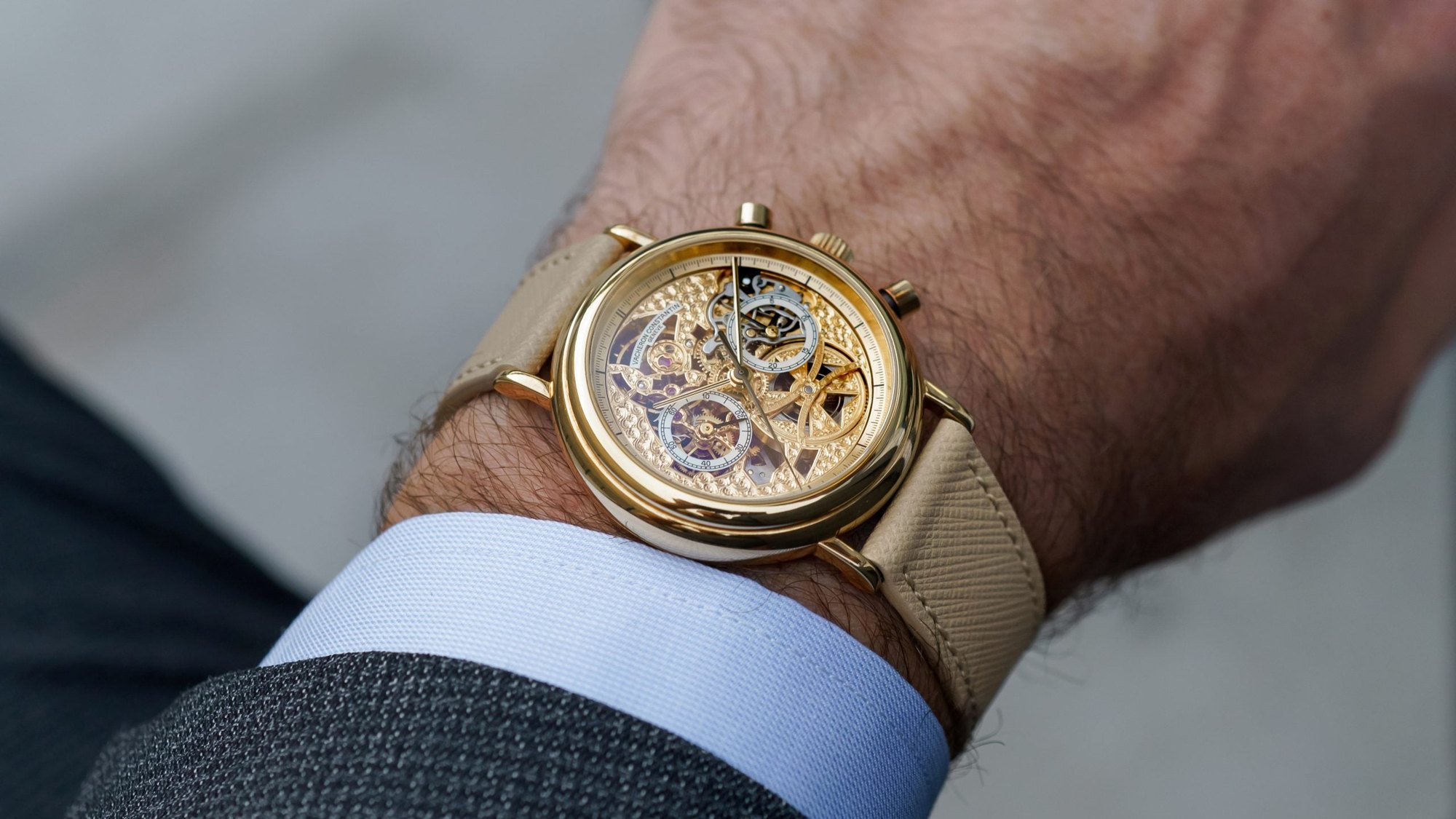 تصویر منبع؛ ساعت مچی Vacheron Constantin مدل Chronograph Skeleton رفرنس 47100