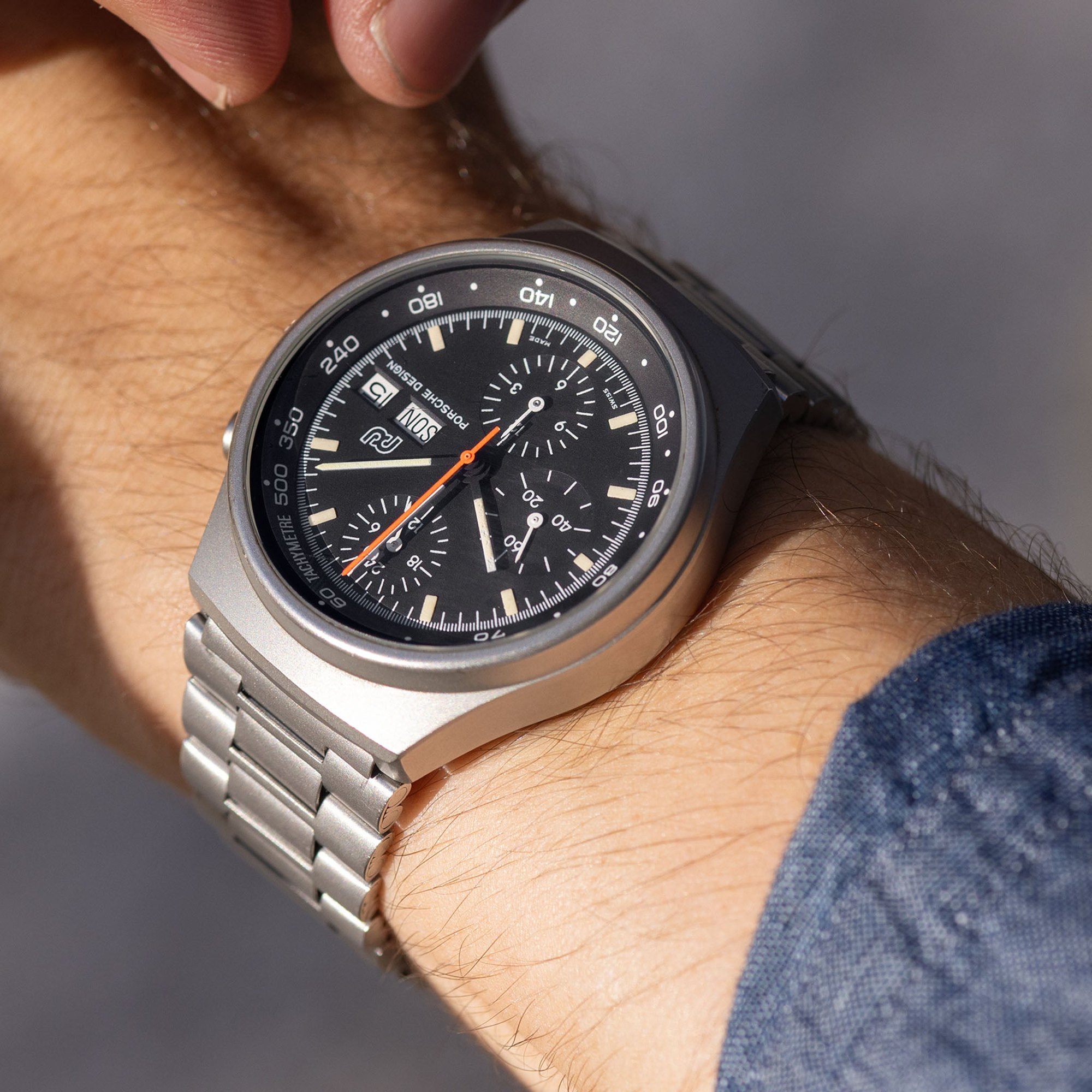 تصویر منبع؛ ساعت مچی Porsche Design by Orfina مدل Chronograph 1 رفرنس 7176D