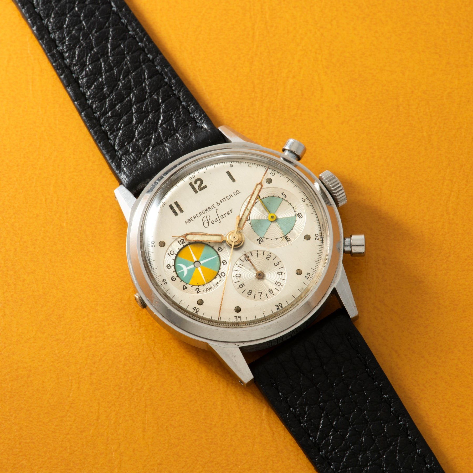 تصویر منبع؛ ساعت مچی کرنوگراف Abercrombie & Fitch Seafarer ساخت Heuer رفرنس 2443