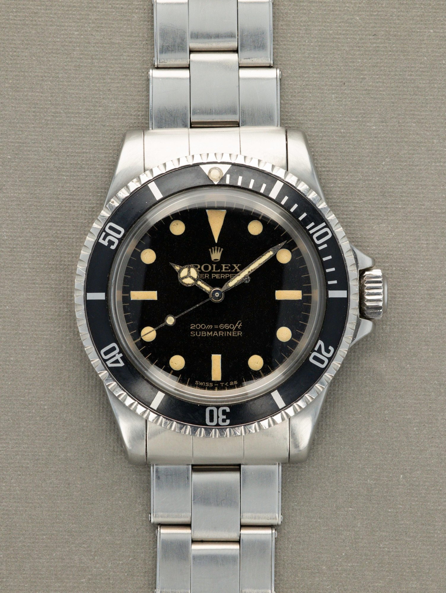 تصویر منبع؛ ساعت مچی غواصی Rolex Submariner رفرنس 5513 با صفحه معروف به Bart Simpson