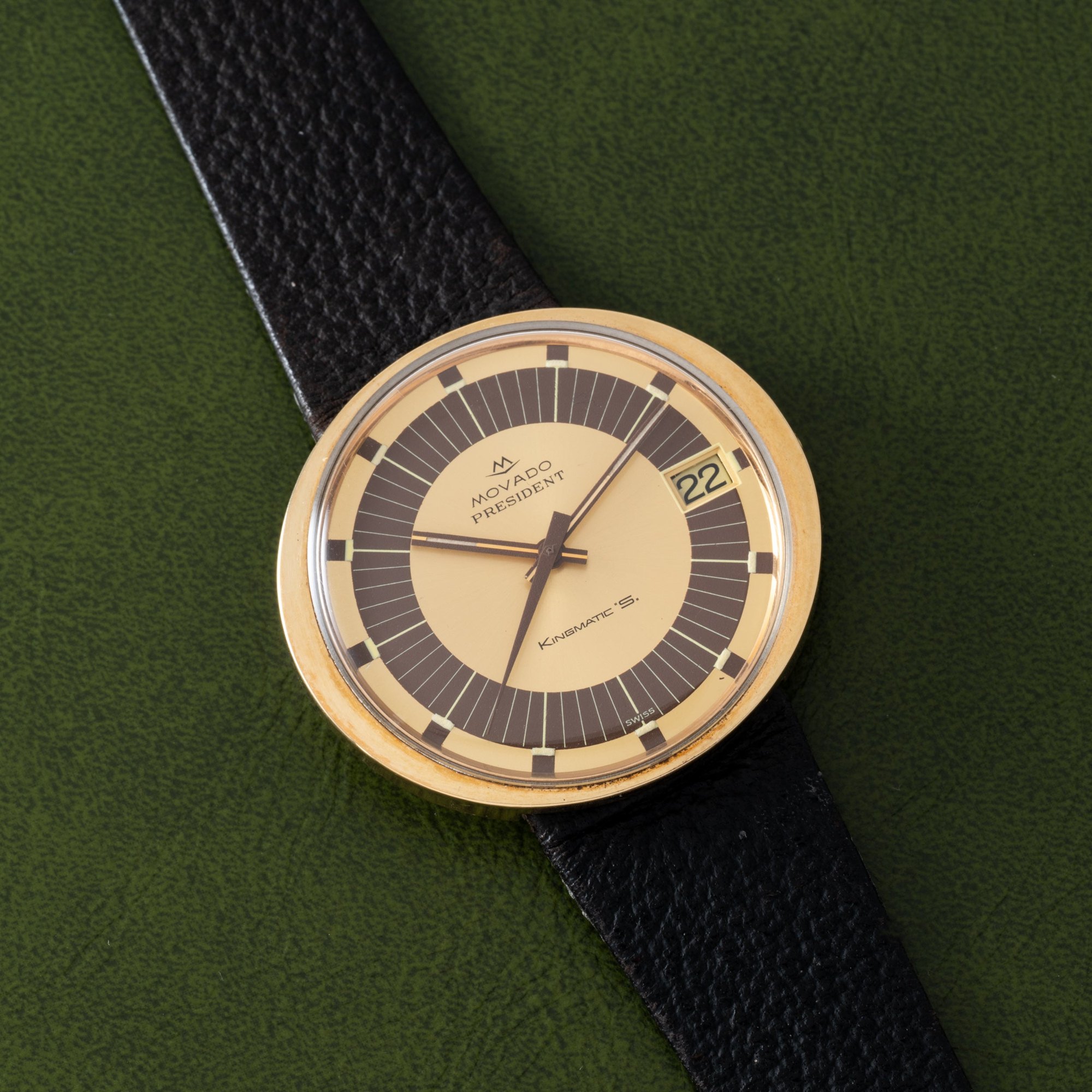 تصویر منبع؛ ساعت مچی Movado Kingmatic President Borgel Case