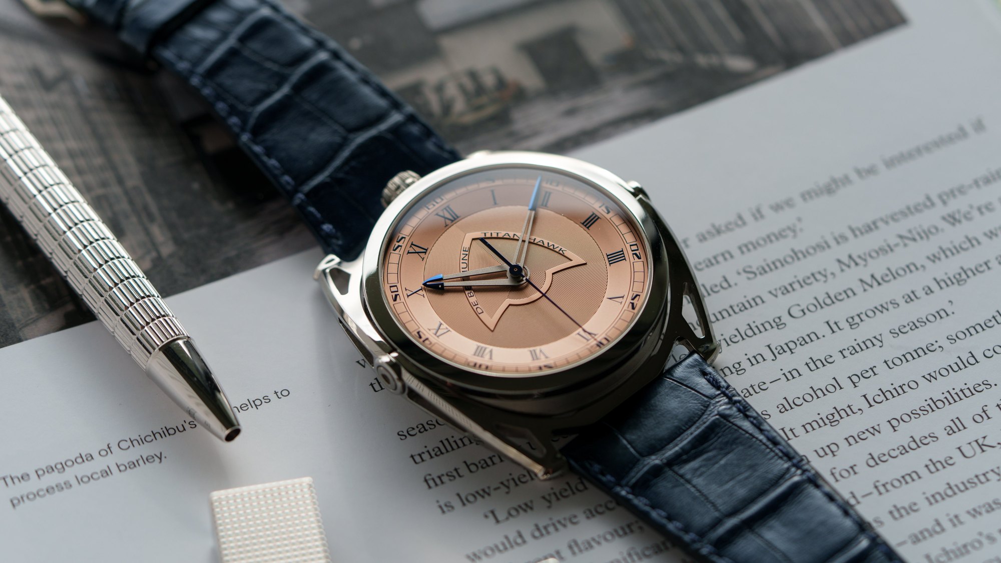 تصویر منبع؛ ساعت مچی De Bethune مدل DB27 Titan Hawk V2 تیتانیوم