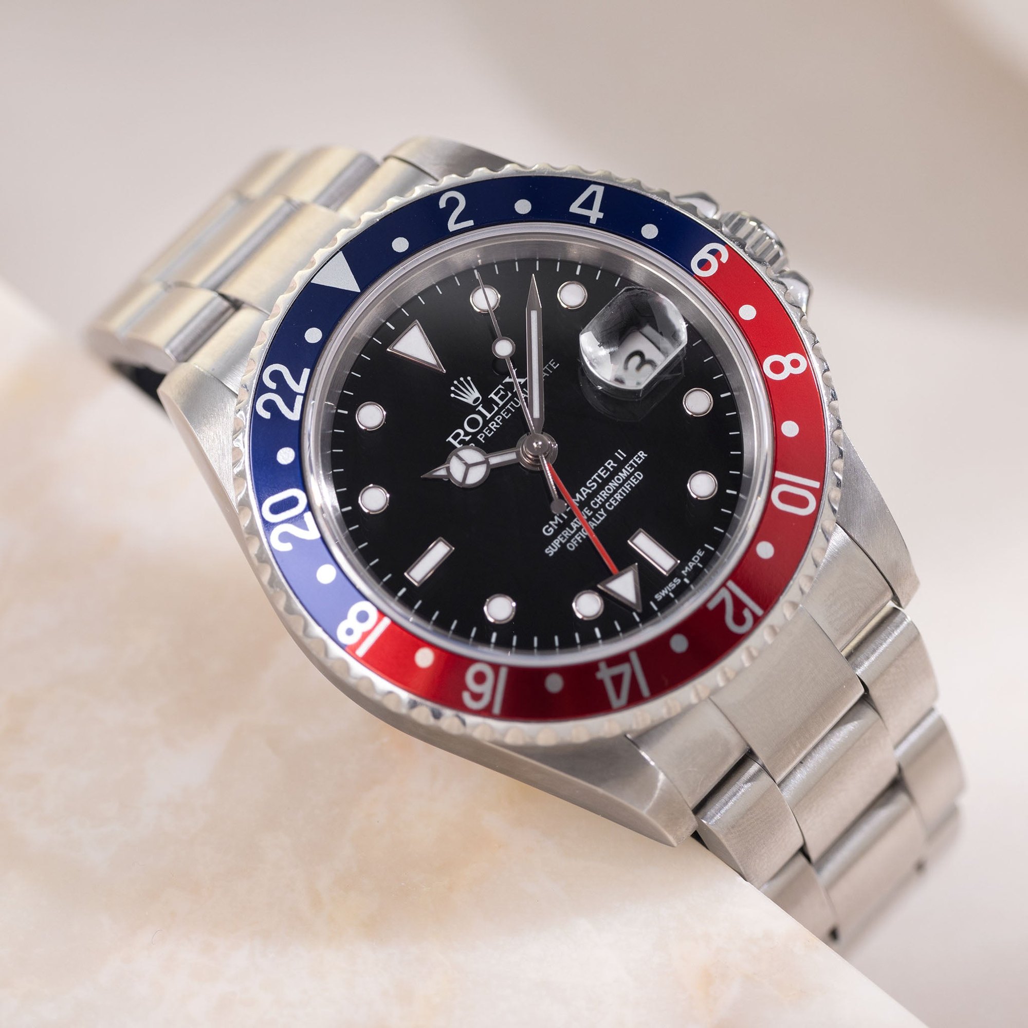 تصویر منبع؛ ساعت مچی Rolex GMT-Master II مدل Stick Dial رفرنس 16710