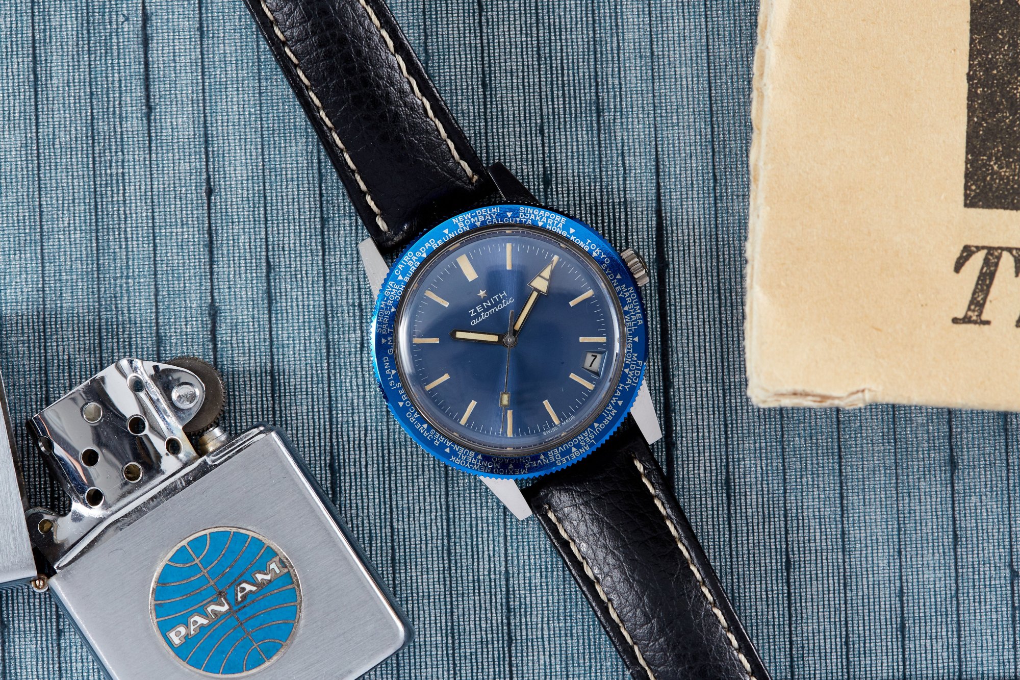 تصویر منبع؛ ساعت مچی Zenith Diver World Timer رفرنس A3634