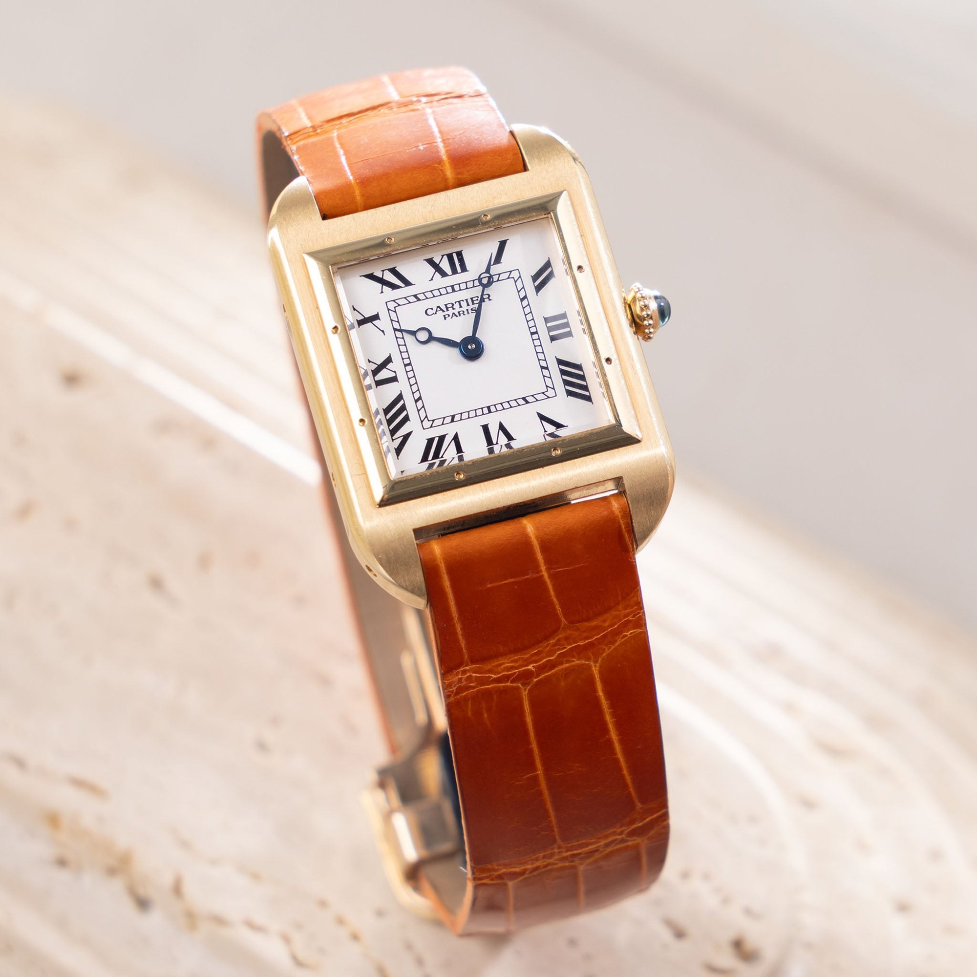 تصویر منبع؛ ساعت مچی Cartier Santos Dumont 1913 نسخه محدود CPCP رفرنس 2697