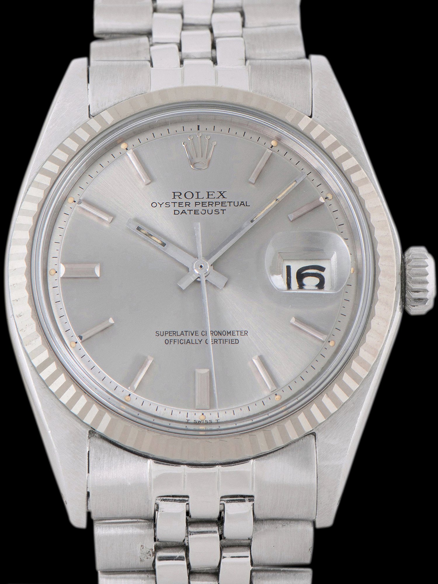 تصویر منبع؛ ساعت مچی رولکس Rolex Datejust رفرنس 1601 ساخت ۱۹۷۰