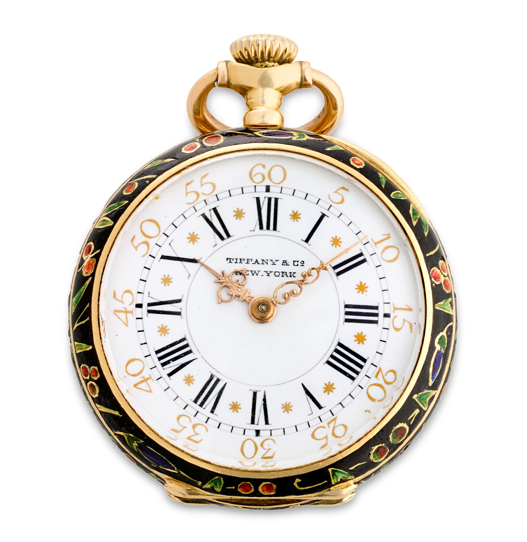 تصویر منبع؛ ساعت جیبی Patek Philippe و Tiffany & Co. با مینای کلوازونه