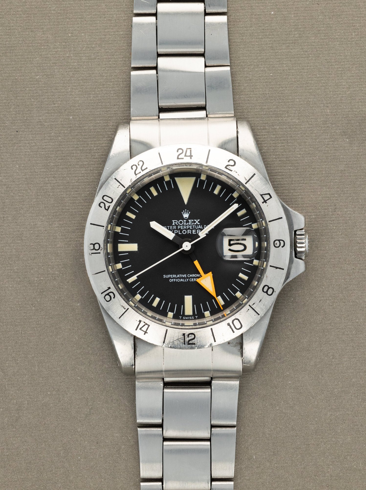 تصویر منبع؛ ساعت مچی Rolex Explorer II رفرنس 1655 نسخه MK1 Straight Hand