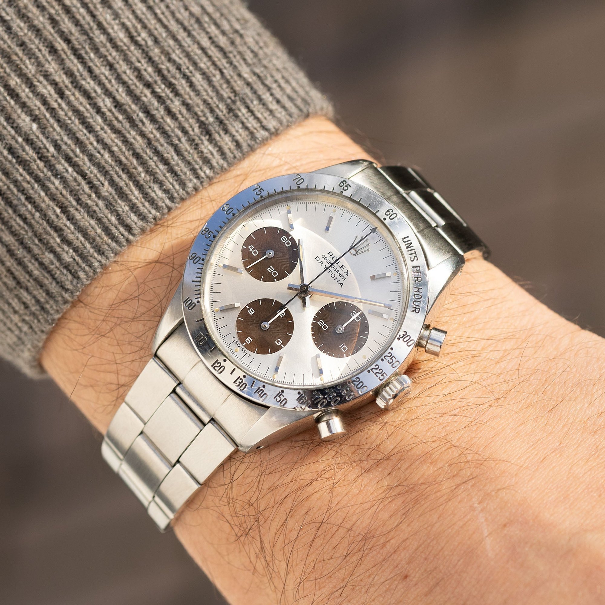 تصویر منبع؛ ساعت مچی رولکس Rolex Cosmograph Daytona رفرنس 6239 با صفحه تروپیکال