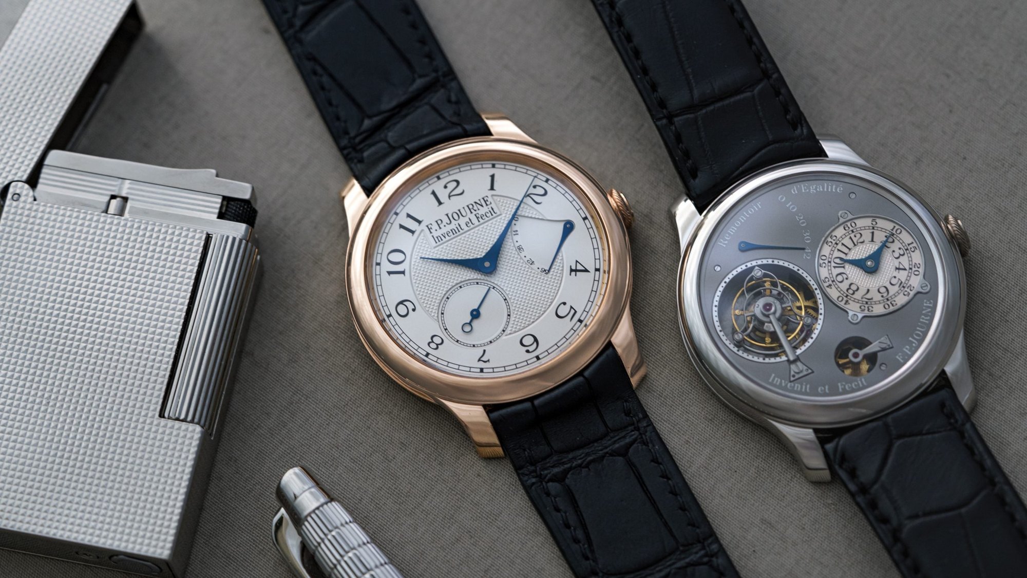 تصویر منبع؛ ساعت مچی F.P. Journe مدل Chronomètre Souverain از طلای صورتی