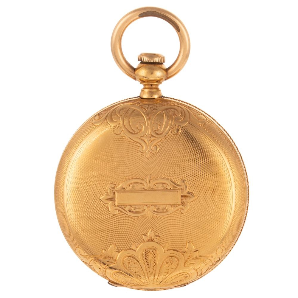 ساعت جیبی هانتر کیس امریکن واچ کو (American Watch Co.) با قاب ۱۸ عیار — Alex Cooper