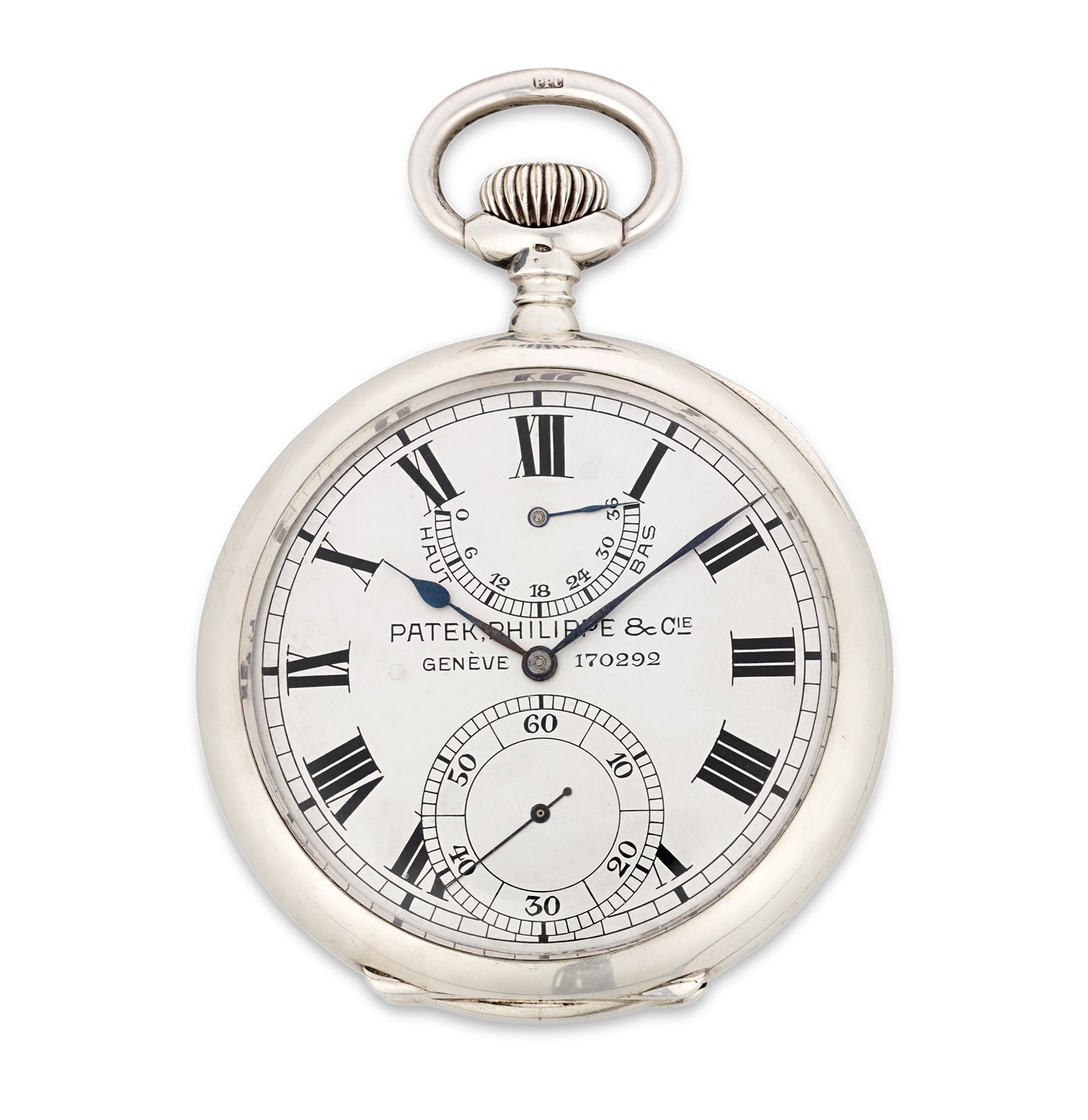 تصویر منبع؛ کرنومتر عرشه نقرهای Patek Philippe، حدود ۱۹۱۱