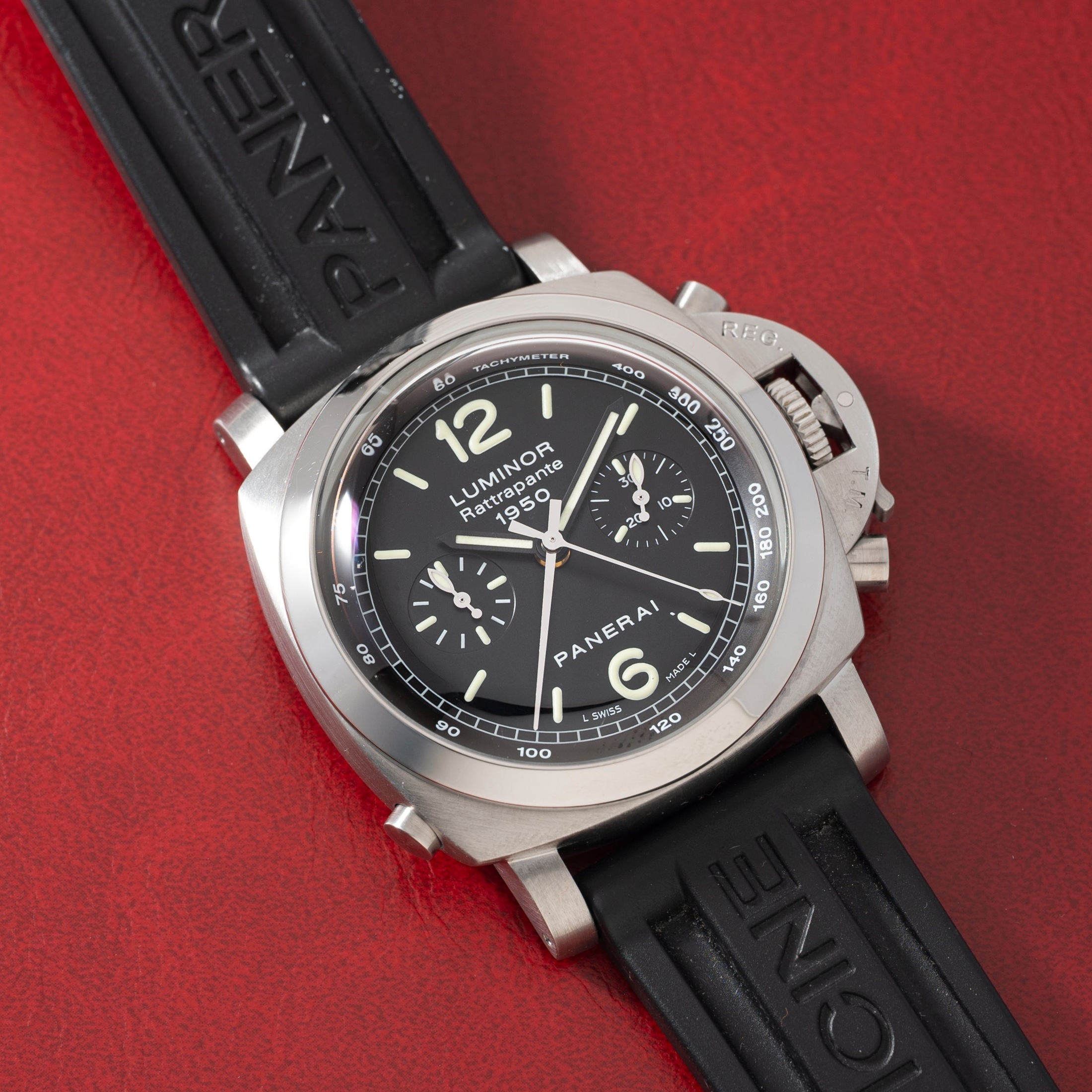 تصویر منبع؛ ساعت مچی Panerai Luminor 1950 Rattrapante رفرنس PAM00213