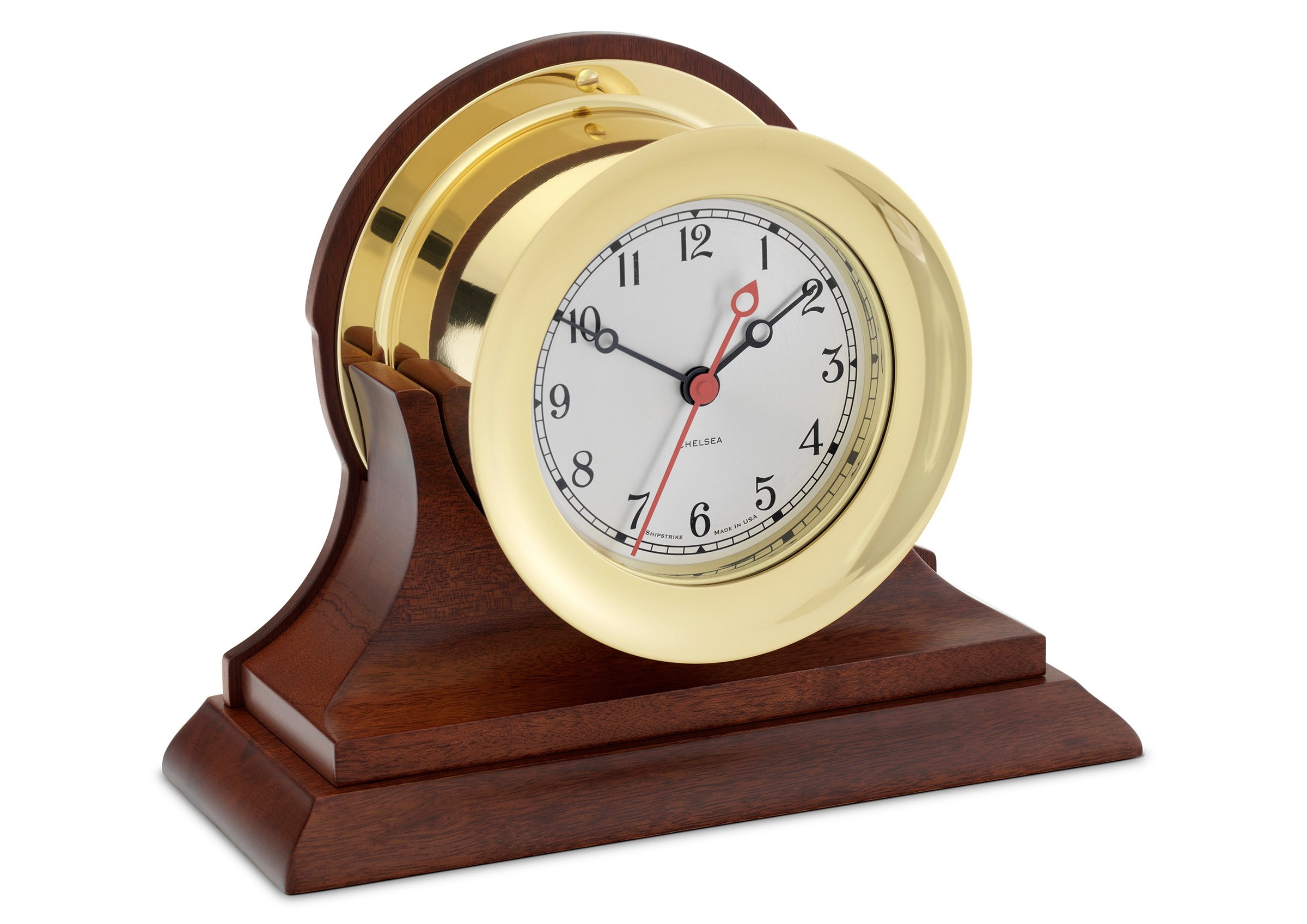 ساعت رومیزی Chelsea Clock مدل Shipstrike کوارتز ۴ ۱/۲ اینچ با پایه چوبی