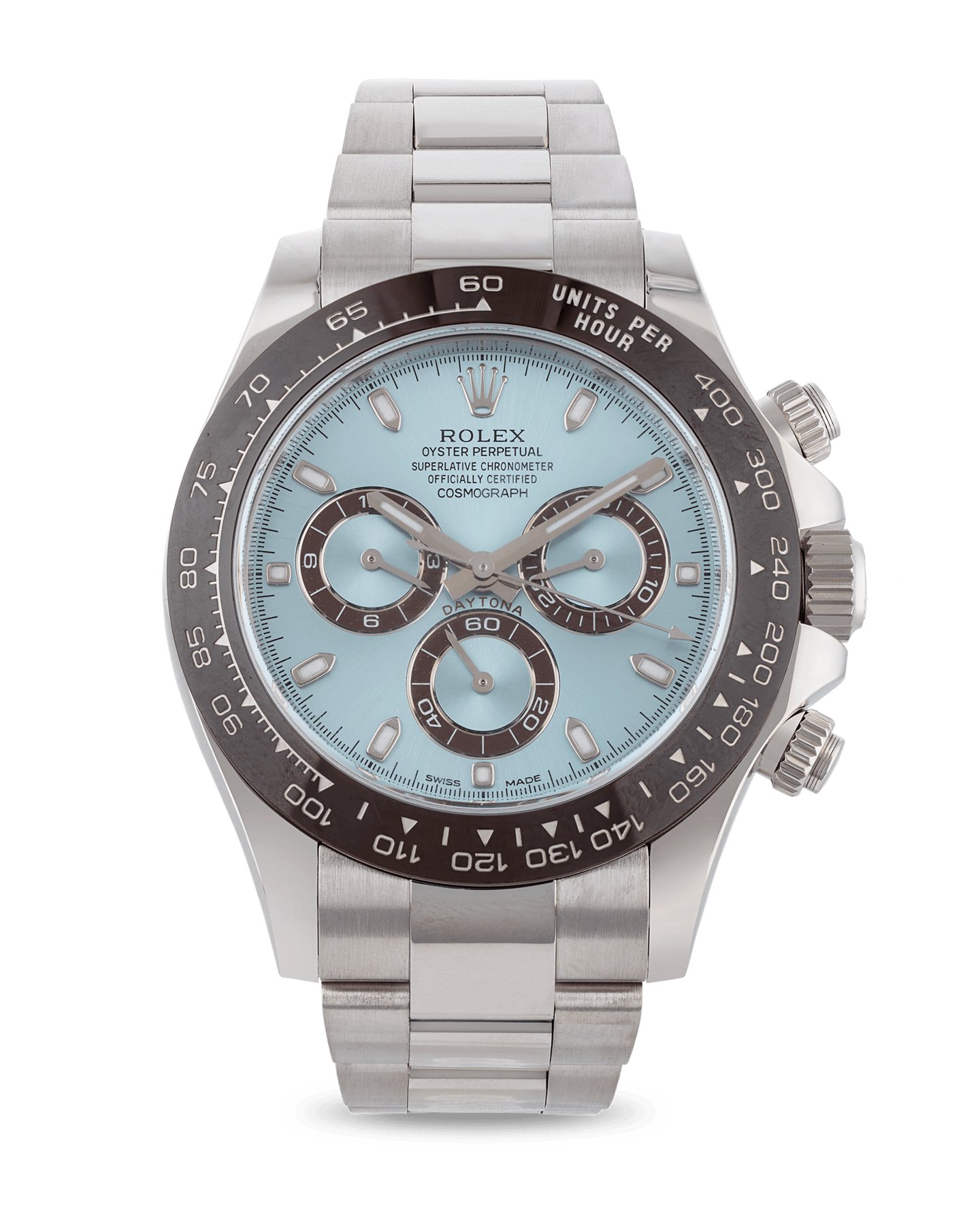 تصویر منبع؛ ساعت مچی پلاتینی Rolex Cosmograph Daytona رفرنس 116506
